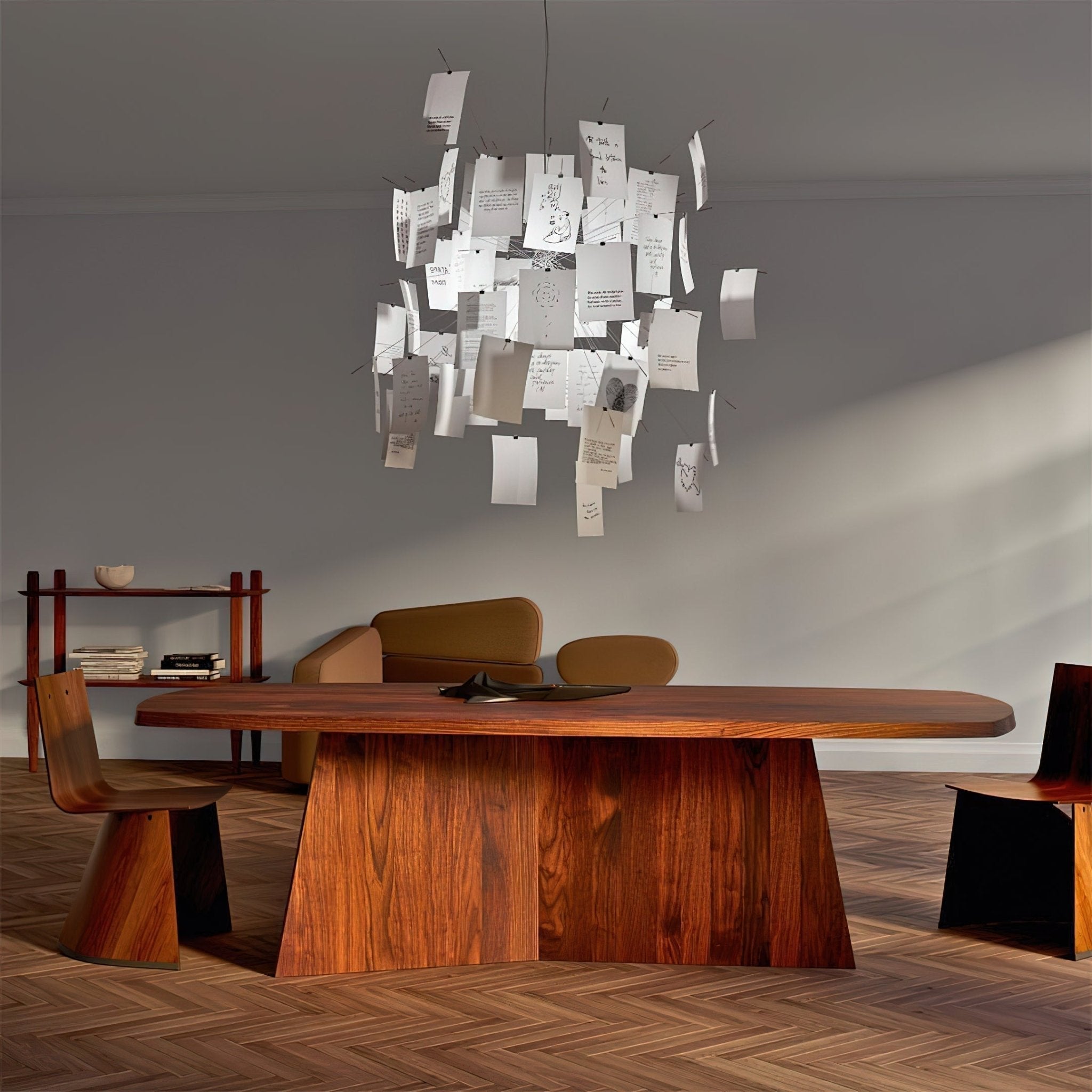 Bexlyn Chandelier Paper Customizable Creative-Neutral Decor
