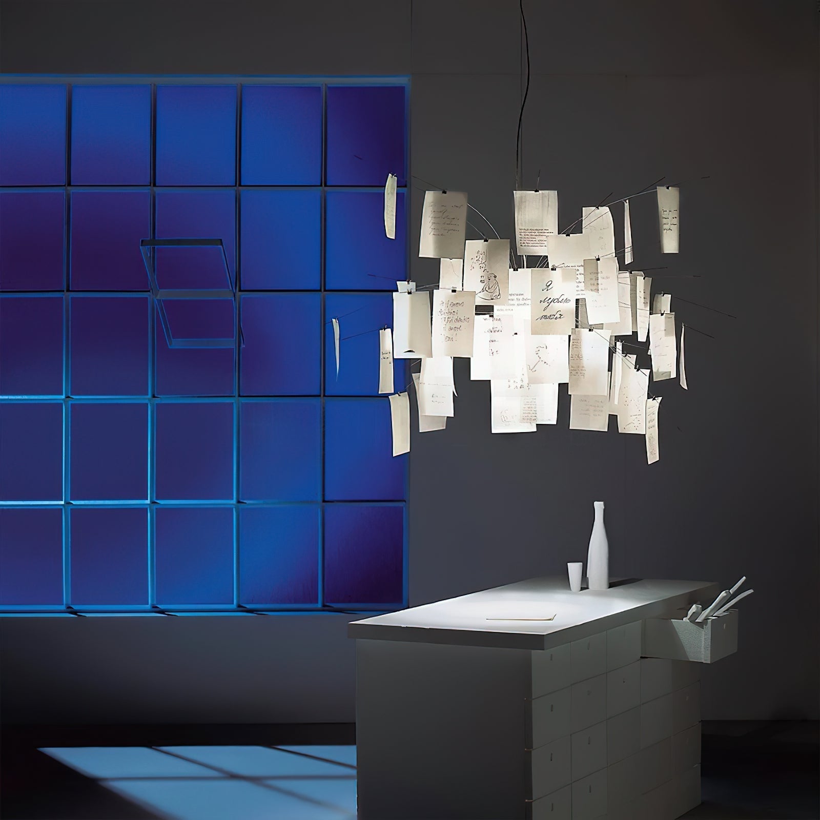 Bexlyn Chandelier Paper Customizable Creative-Neutral Decor