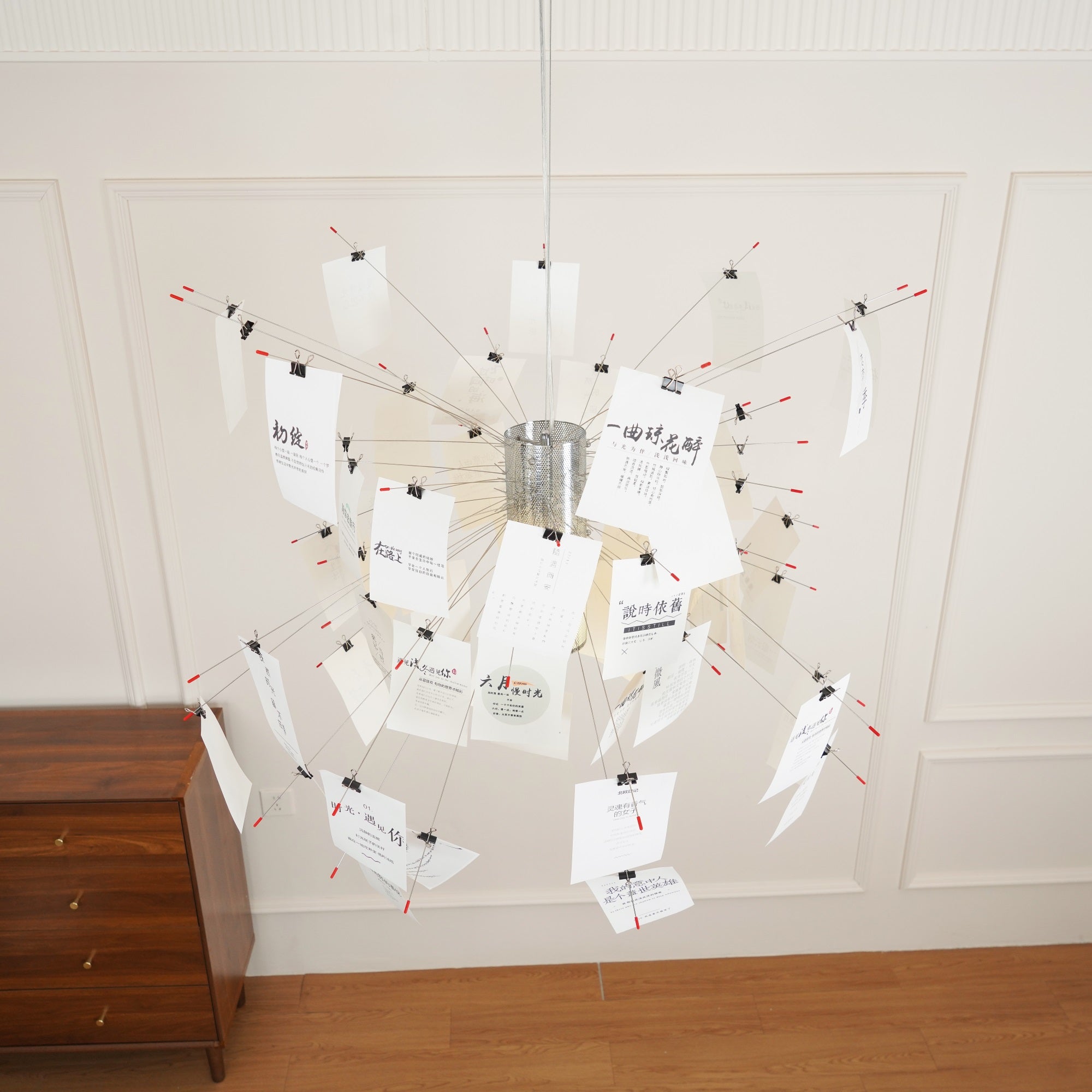 Bexlyn Chandelier Paper Customizable Creative-Neutral Decor