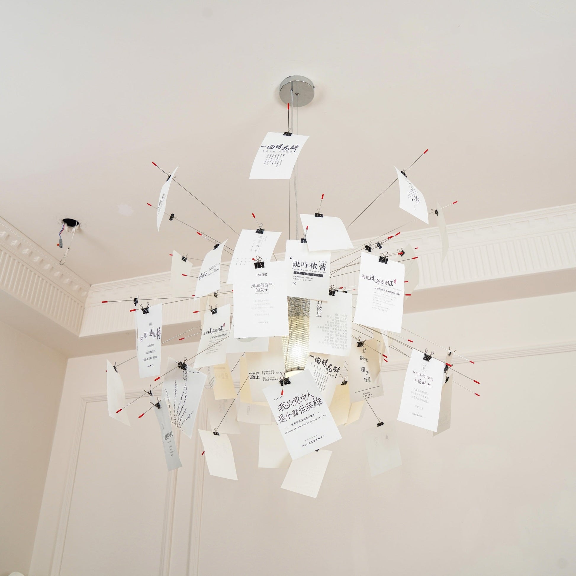 Bexlyn Chandelier Paper Customizable Creative-Neutral Decor