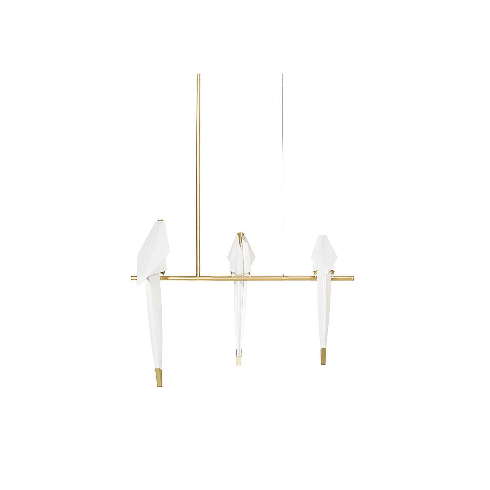 Lustra Chandelier Paper Crane Bird Sculptural LED-Neutral Decor