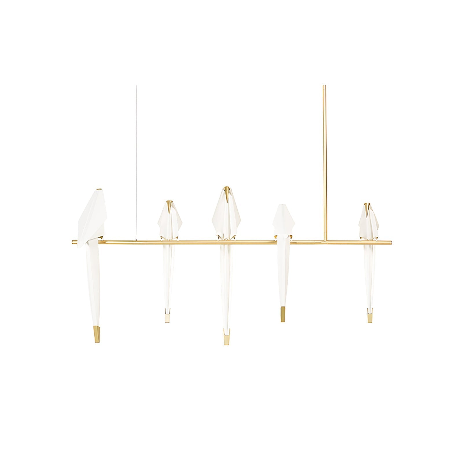 Lustra Chandelier Paper Crane Bird Sculptural LED-Neutral Decor