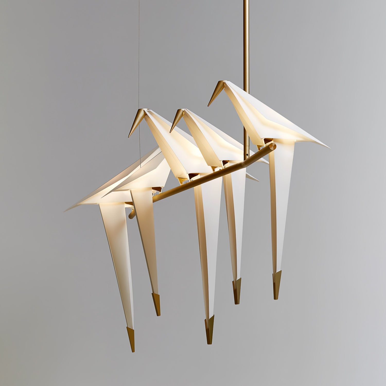 Lustra Chandelier Paper Crane Bird Sculptural LED-Neutral Decor