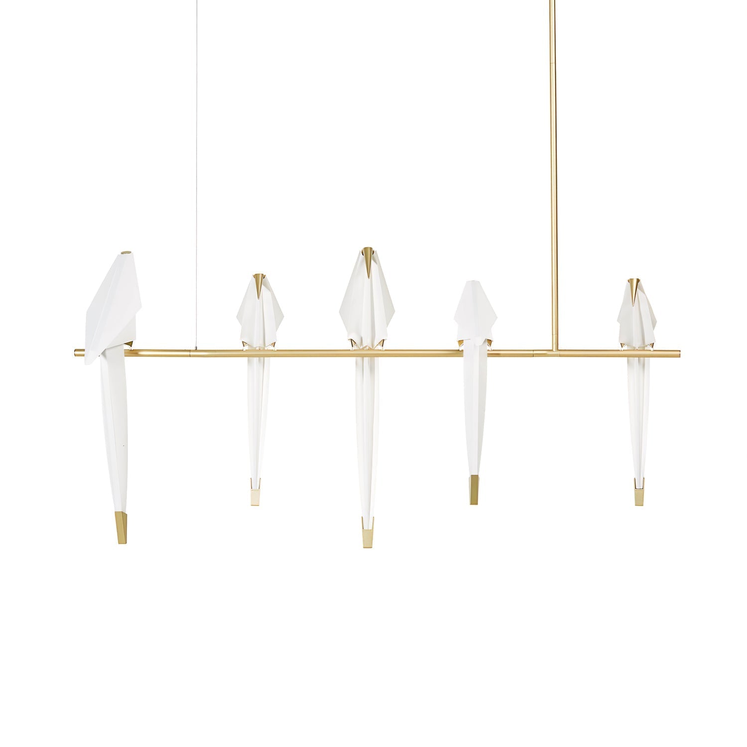 Lustra Chandelier Paper Crane Bird Sculptural LED-Neutral Decor
