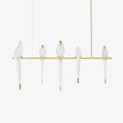 Lustra Chandelier Paper Crane Bird Sculptural LED-Neutral Decor