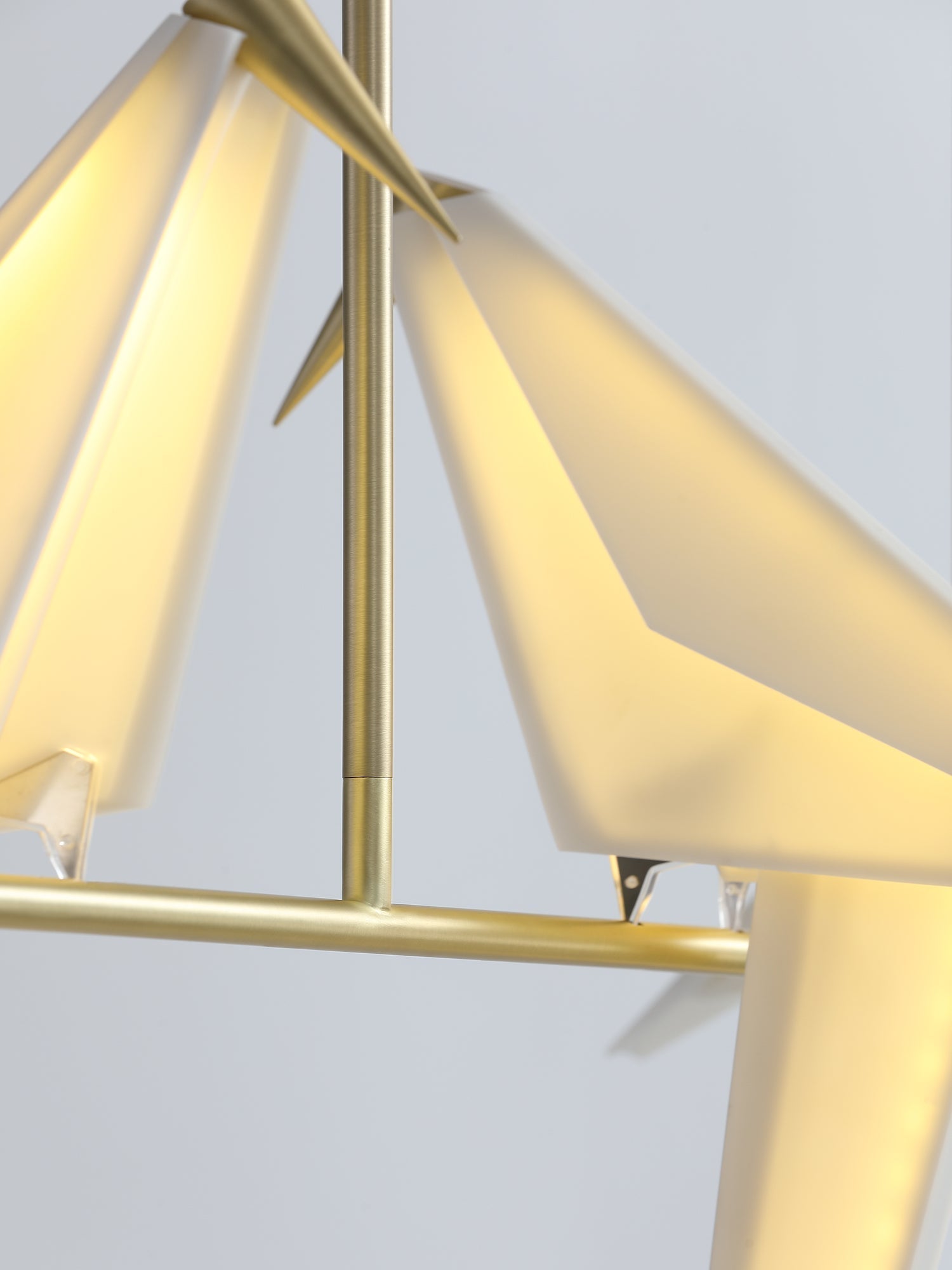 Lustra Chandelier Paper Crane Bird Sculptural LED-Neutral Decor