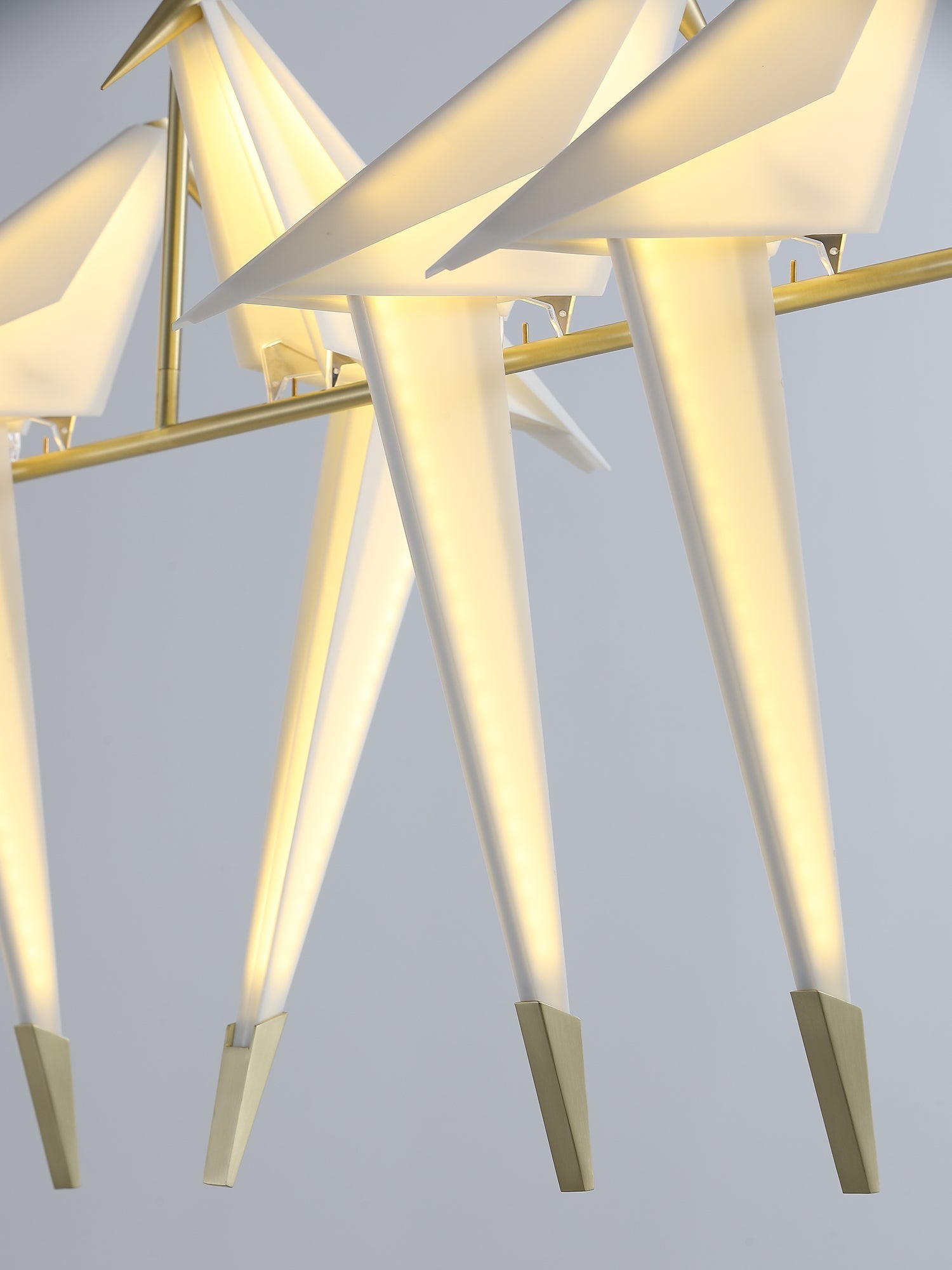 Lustra Chandelier Paper Crane Bird Sculptural LED-Neutral Decor