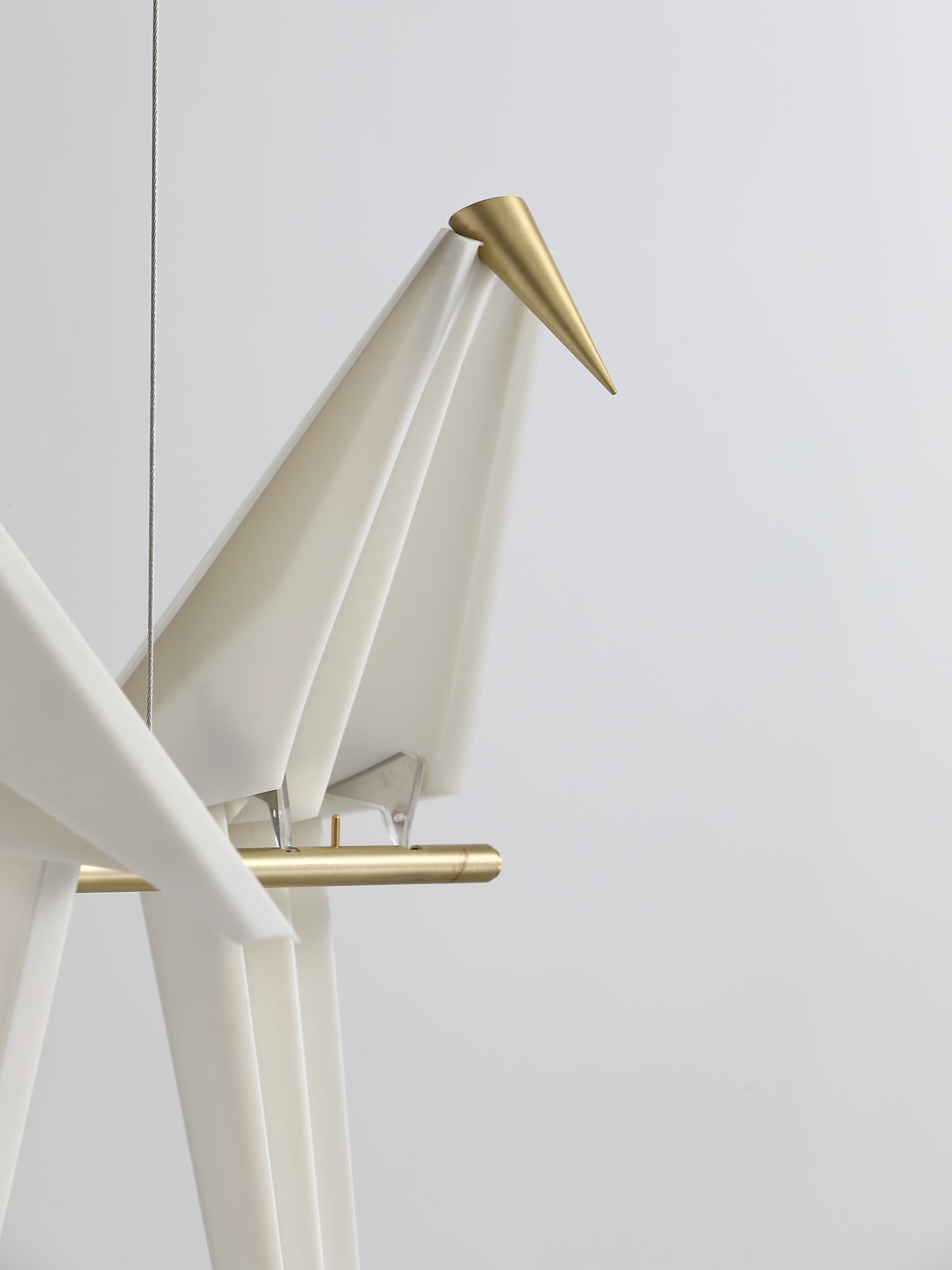 Lustra Chandelier Paper Crane Bird Sculptural LED-Neutral Decor