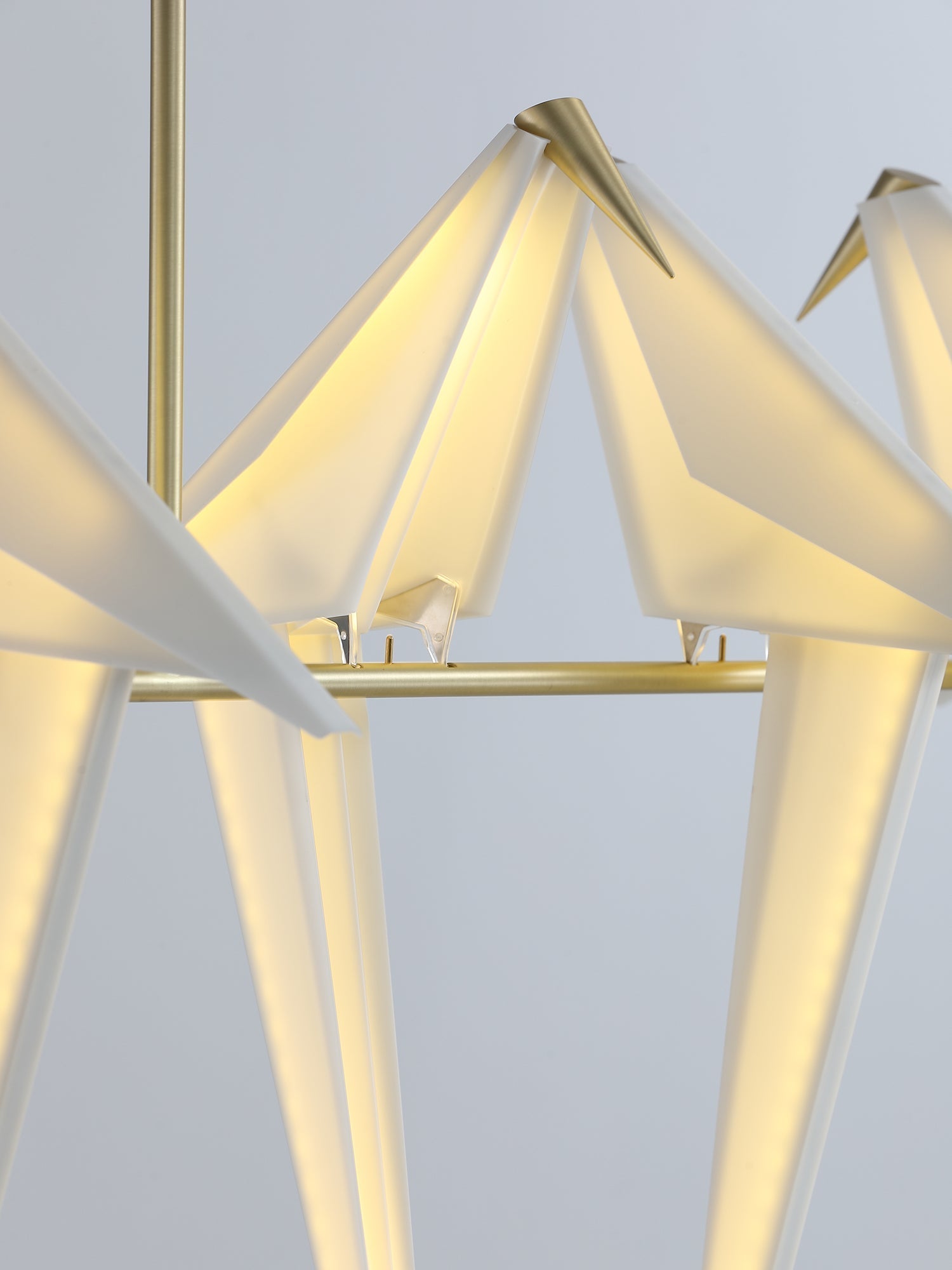 Lustra Chandelier Paper Crane Bird Sculptural LED-Neutral Decor