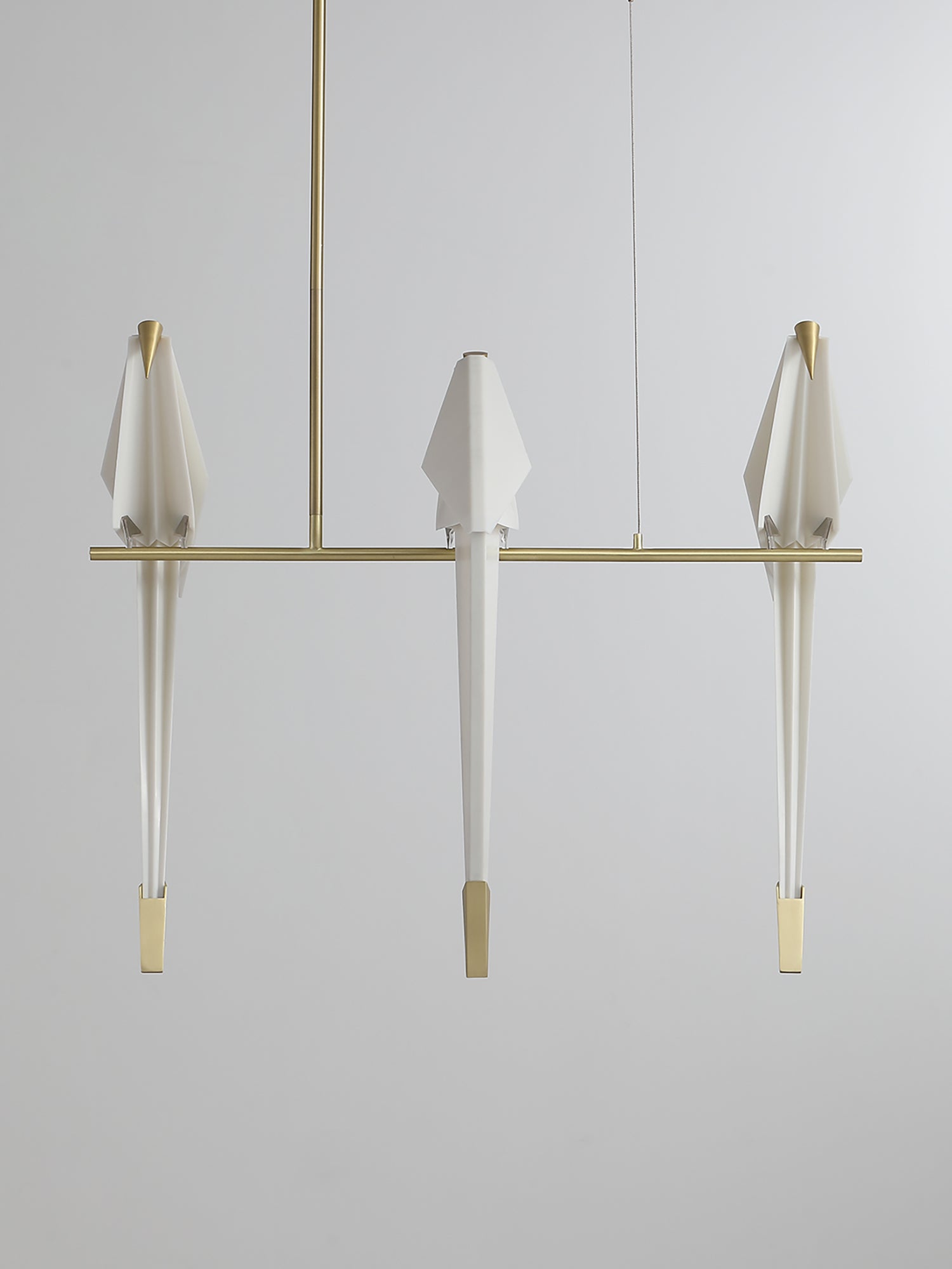 Lustra Chandelier Paper Crane Bird Sculptural LED-Neutral Decor
