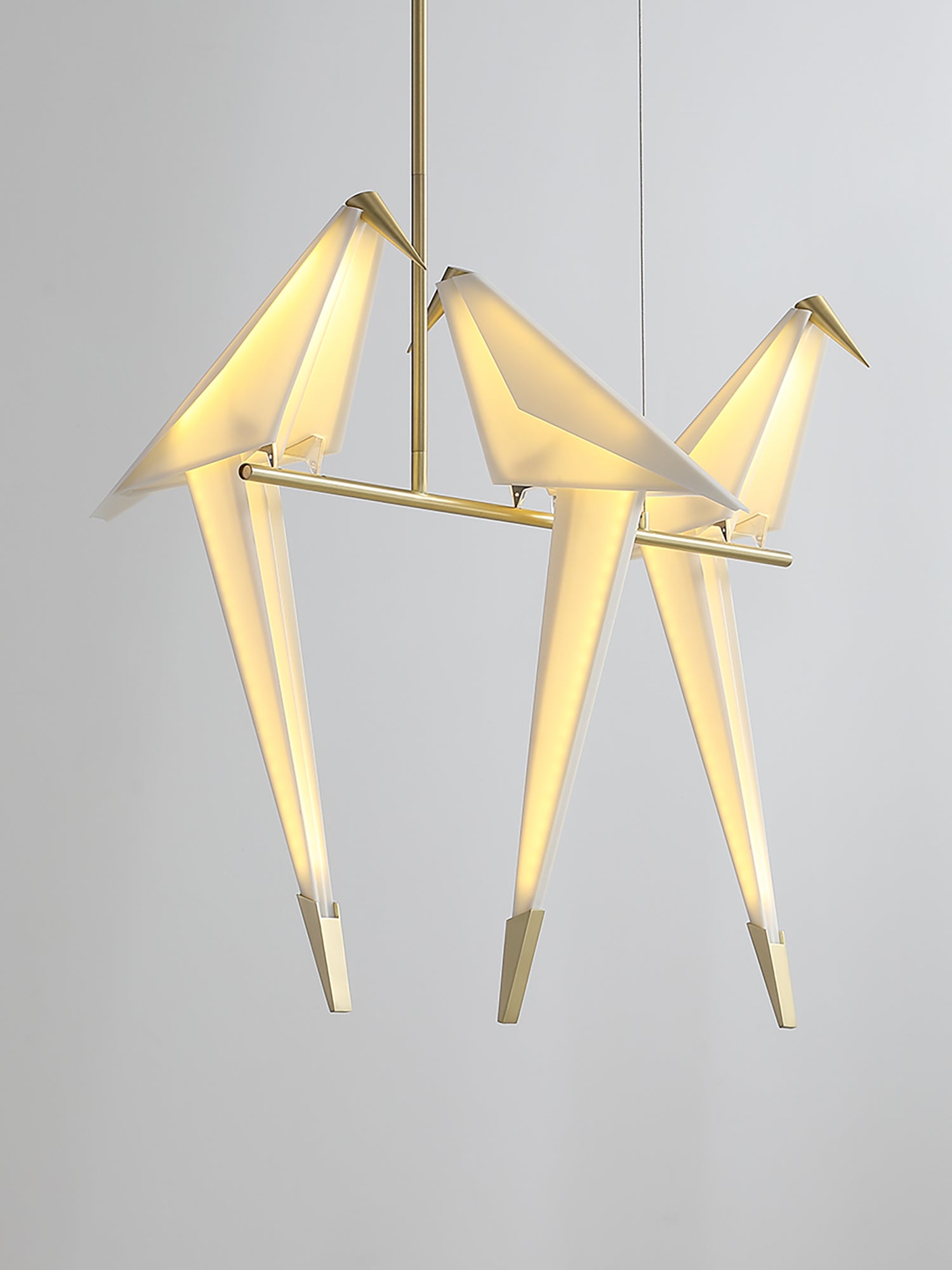 Lustra Chandelier Paper Crane Bird Sculptural LED-Neutral Decor