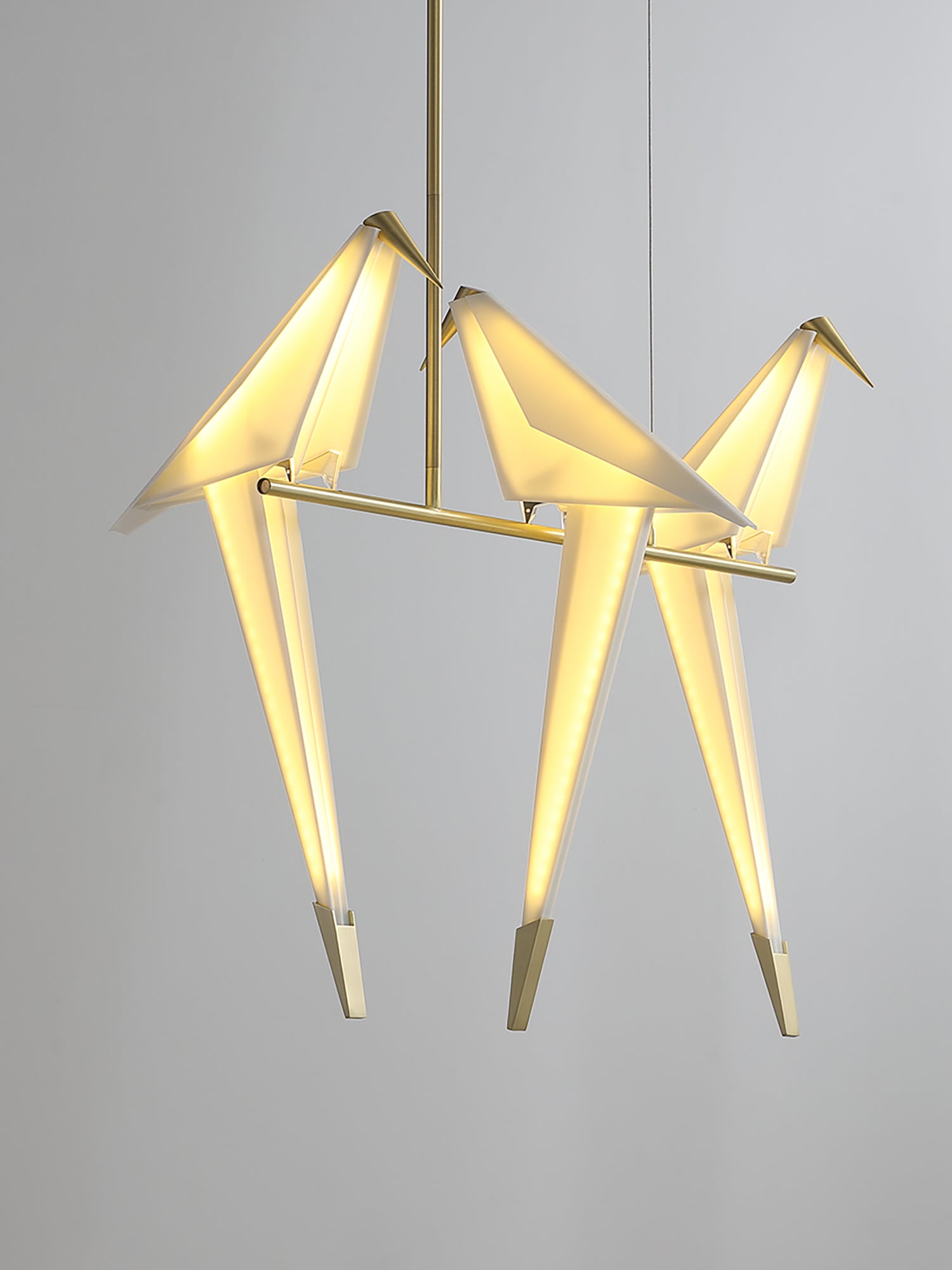 Lustra Chandelier Paper Crane Bird Sculptural LED-Neutral Decor