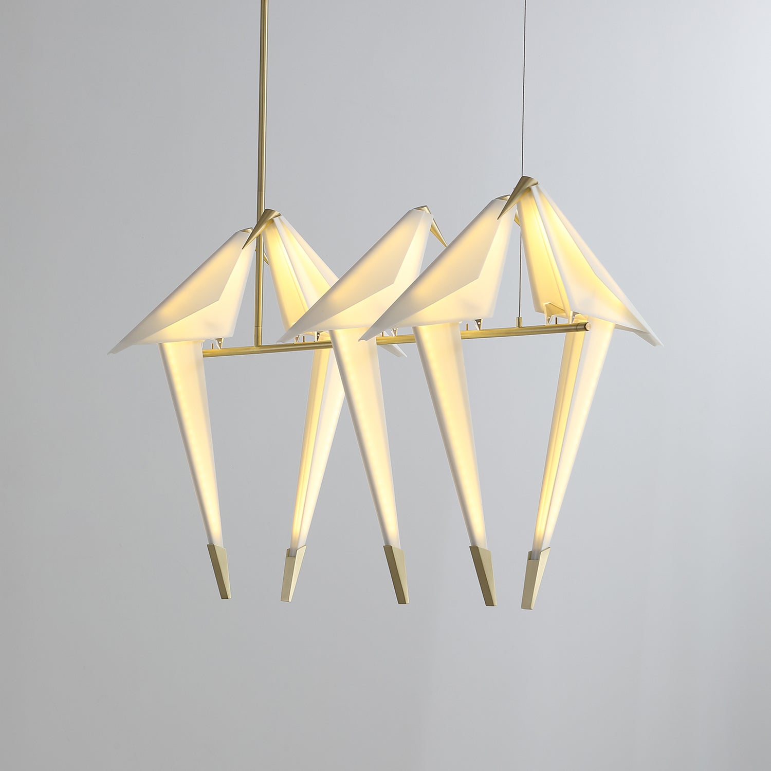 Lustra Chandelier Paper Crane Bird Sculptural LED-Neutral Decor