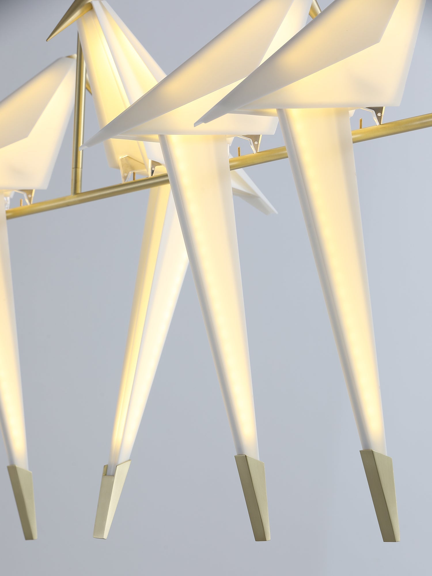 Lustra Chandelier Paper Crane Bird Sculptural LED-Neutral Decor