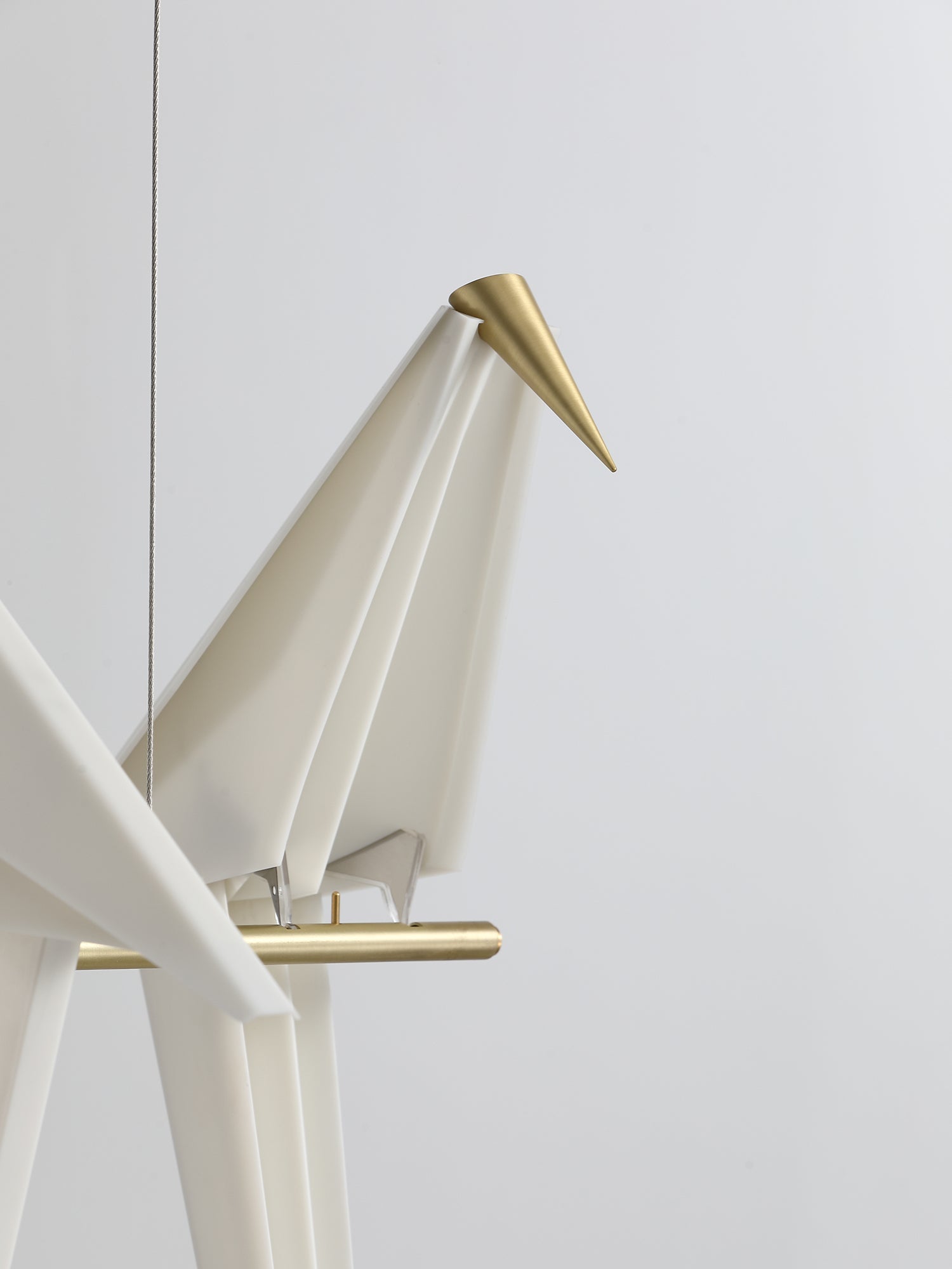 Lustra Chandelier Paper Crane Bird Sculptural LED-Neutral Decor