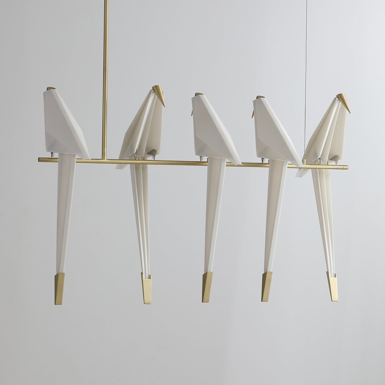 Lustra Chandelier Paper Crane Bird Sculptural LED-Neutral Decor