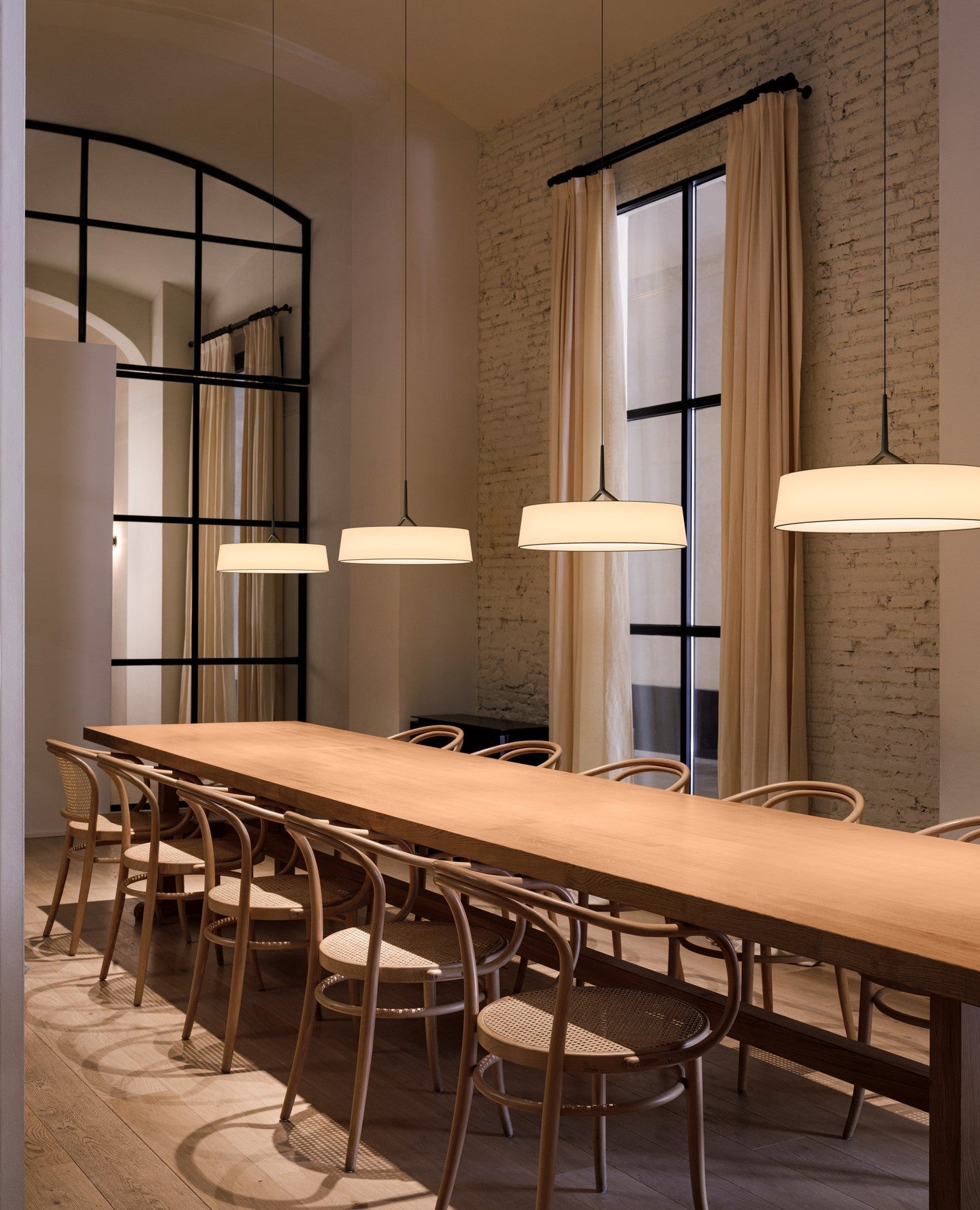 Ovynira Cylindrical Fabric Pendant Light-Neutral Decor