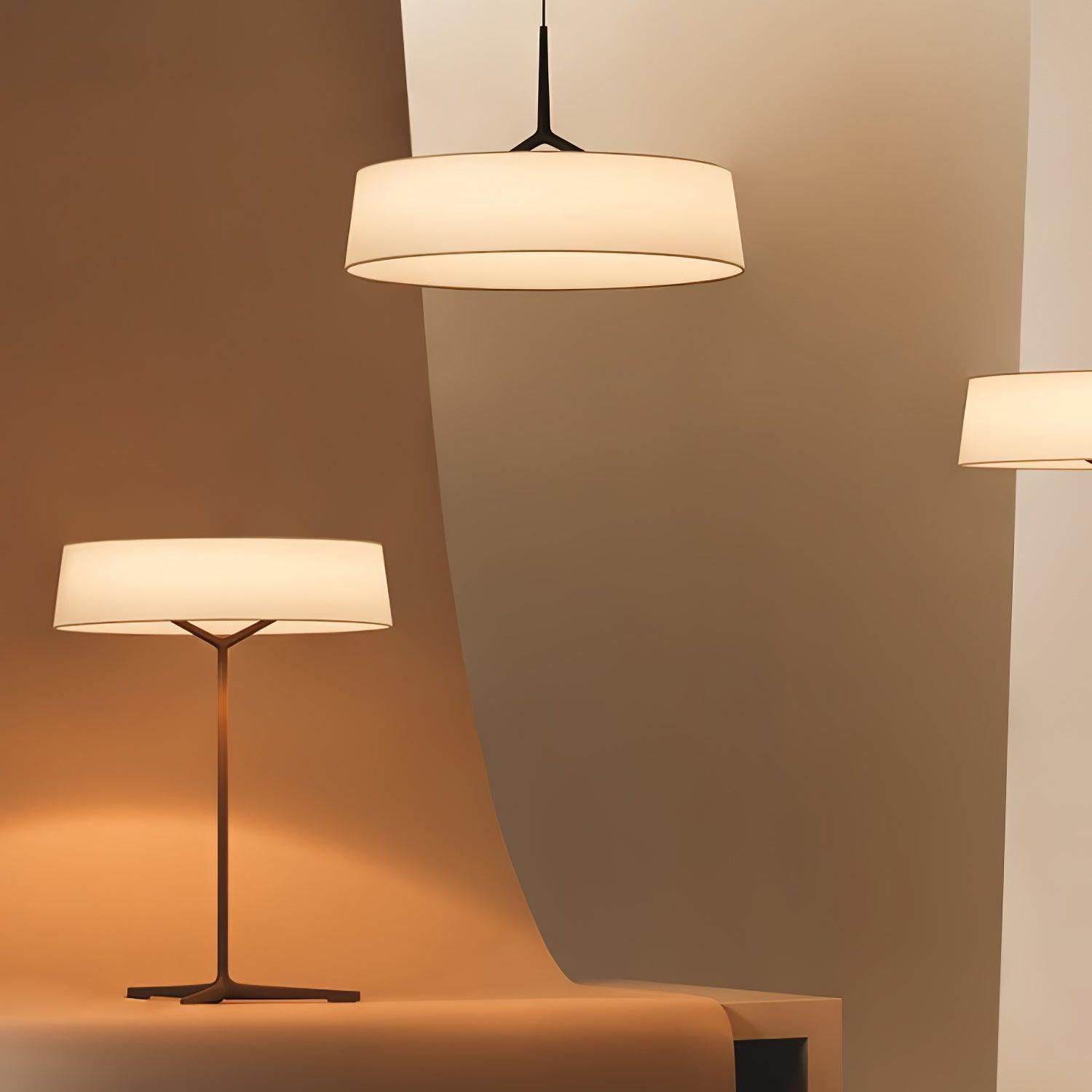 Vaelen Fabric Scandinavian Table Lamp-Neutral Decor
