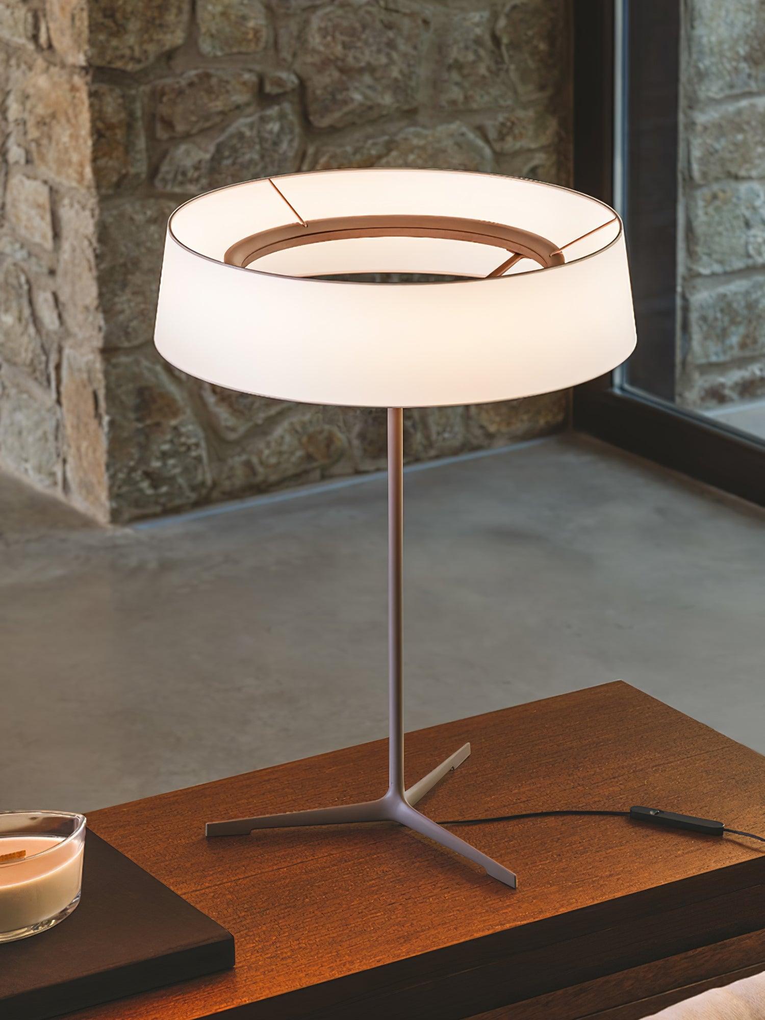 Vaelen Fabric Scandinavian Table Lamp-Neutral Decor