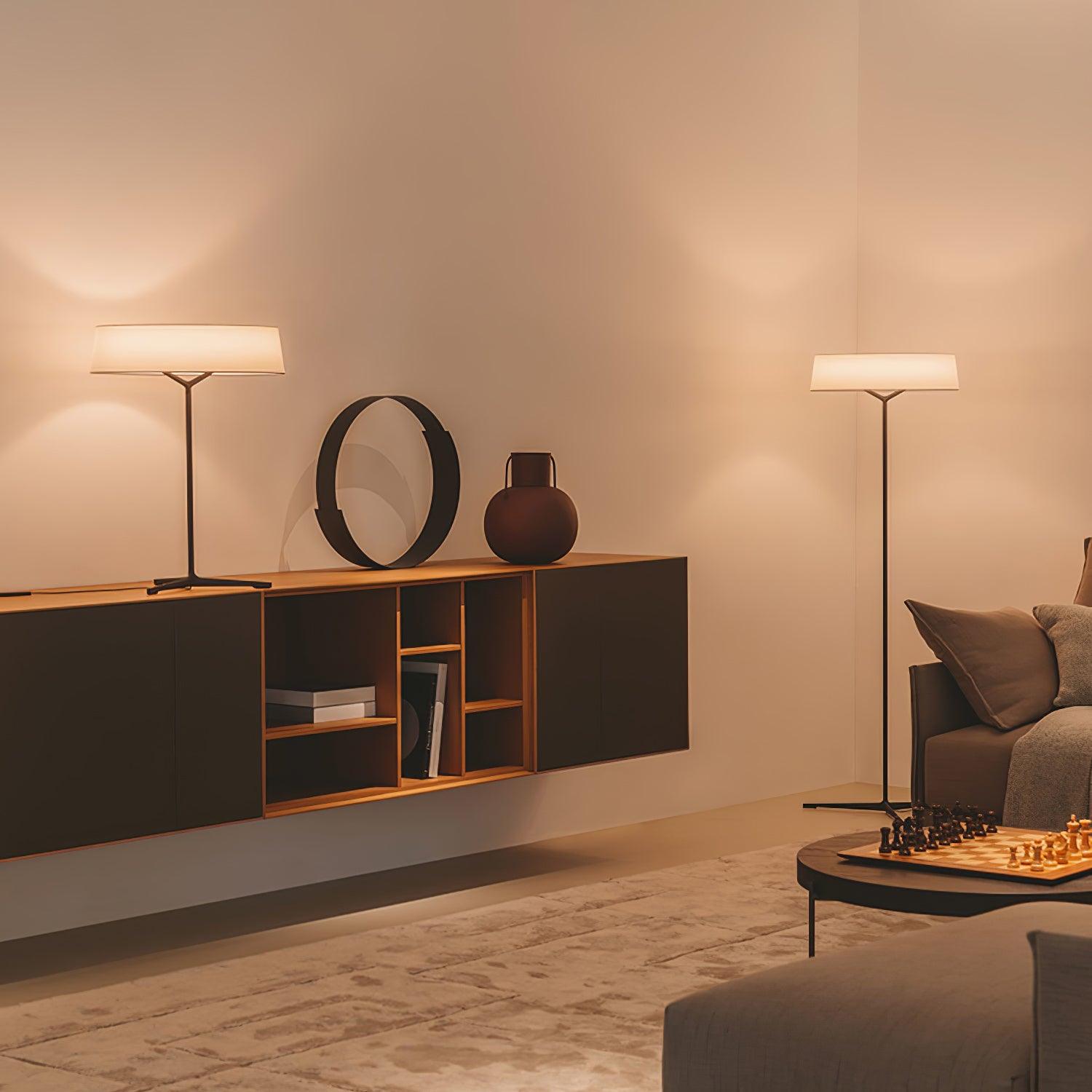 Vaelen Fabric Scandinavian Table Lamp-Neutral Decor