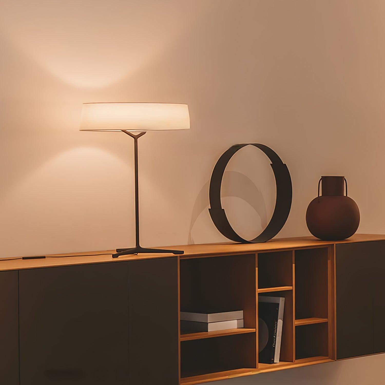 Vaelen Fabric Scandinavian Table Lamp-Neutral Decor