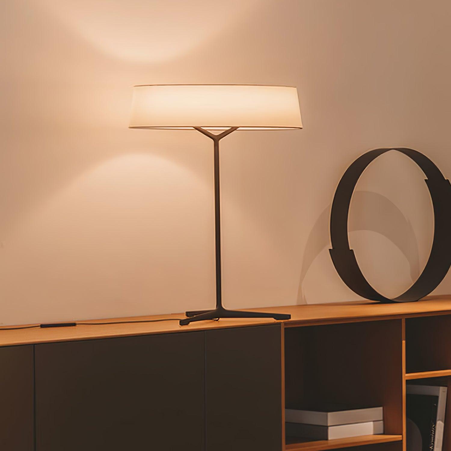 Vaelen Fabric Scandinavian Table Lamp-Neutral Decor
