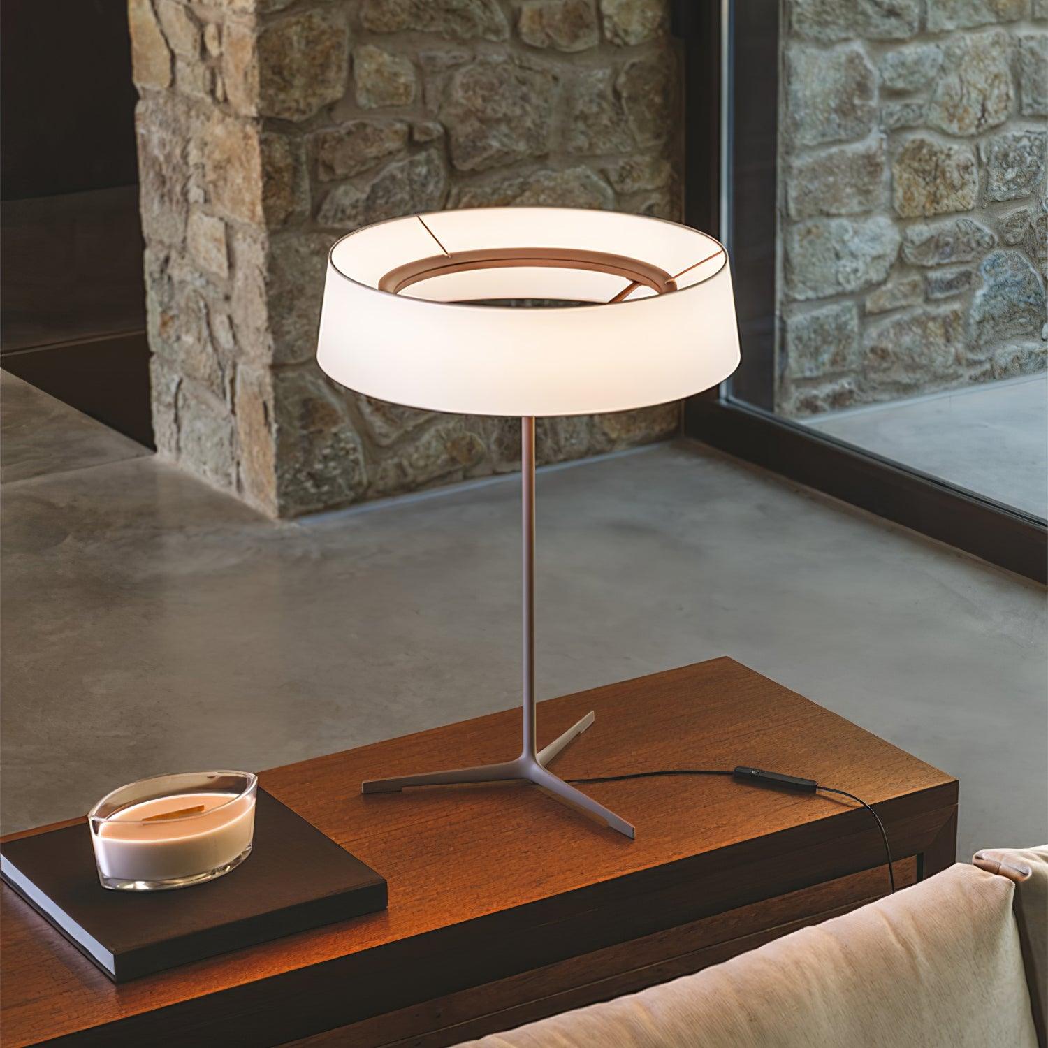 Vaelen Fabric Scandinavian Table Lamp-Neutral Decor