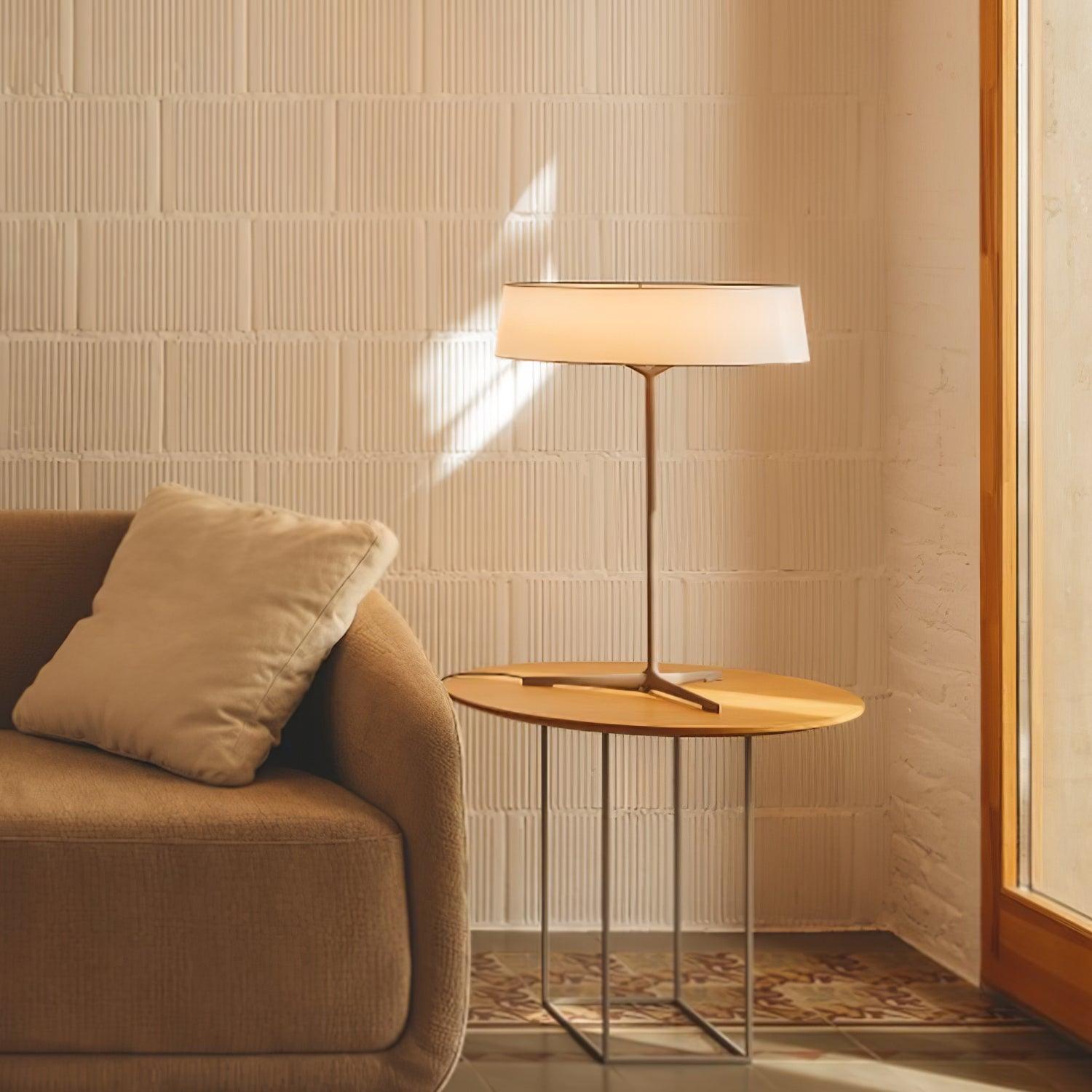 Vaelen Fabric Scandinavian Table Lamp-Neutral Decor