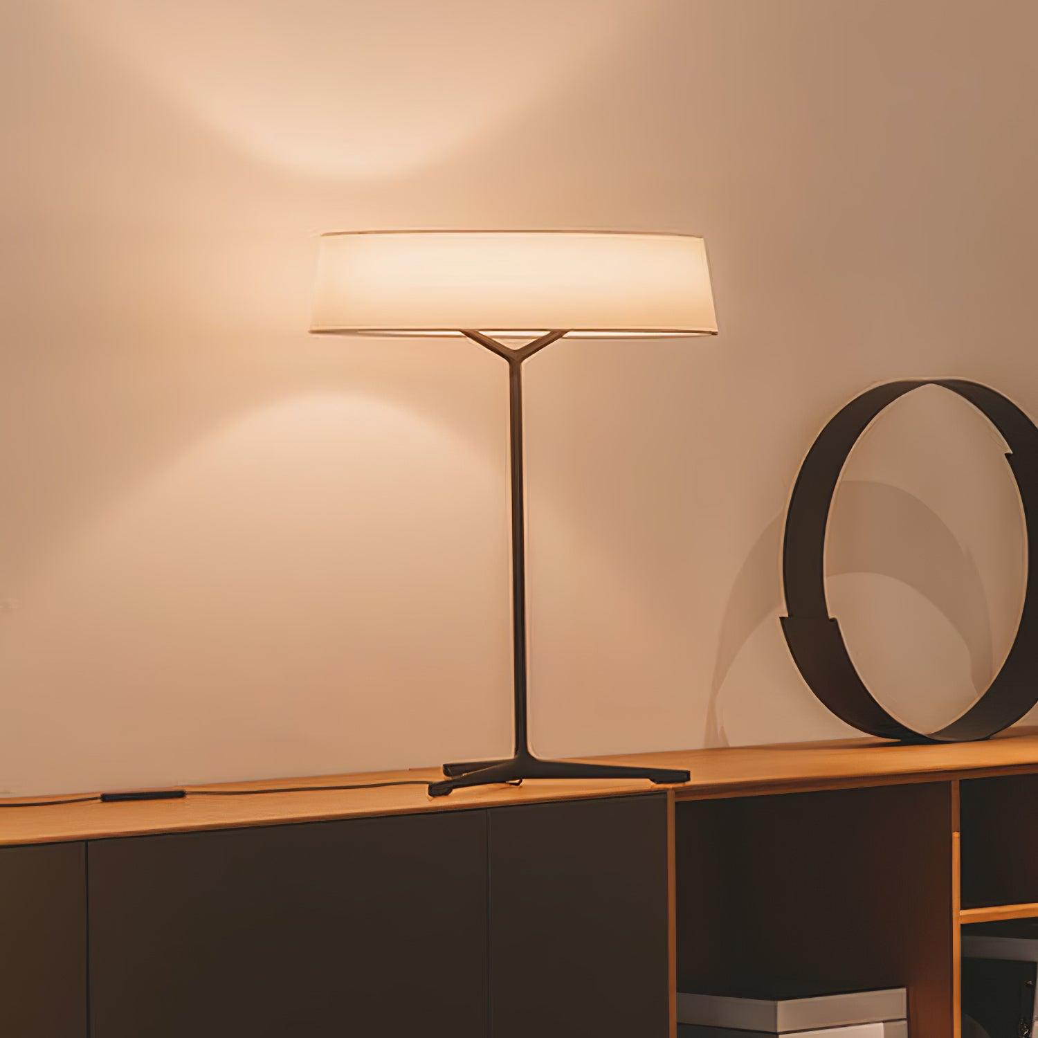 Vaelen Fabric Scandinavian Table Lamp-Neutral Decor