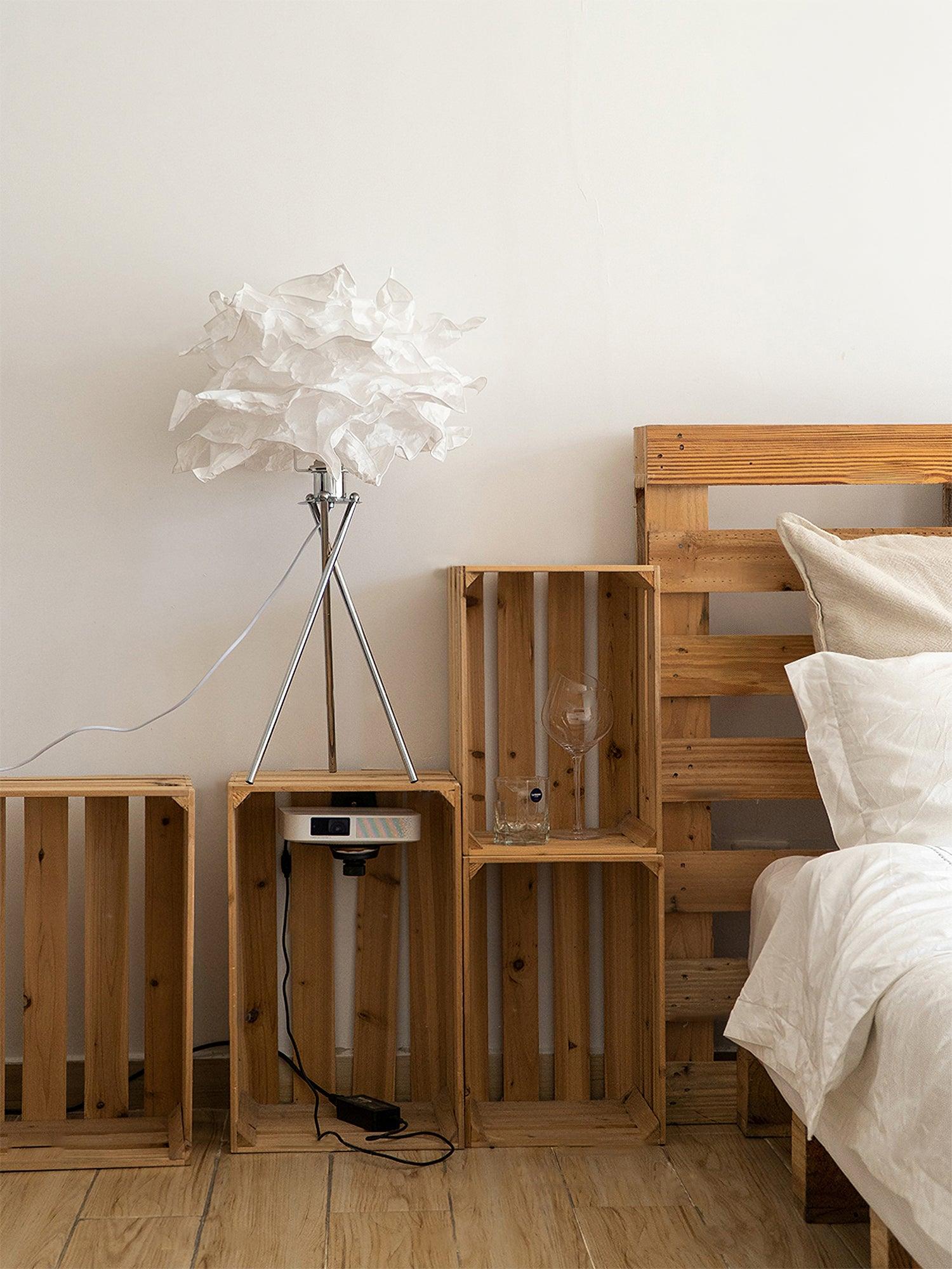 peony Modern Paper Table Lamp-Neutral Decor