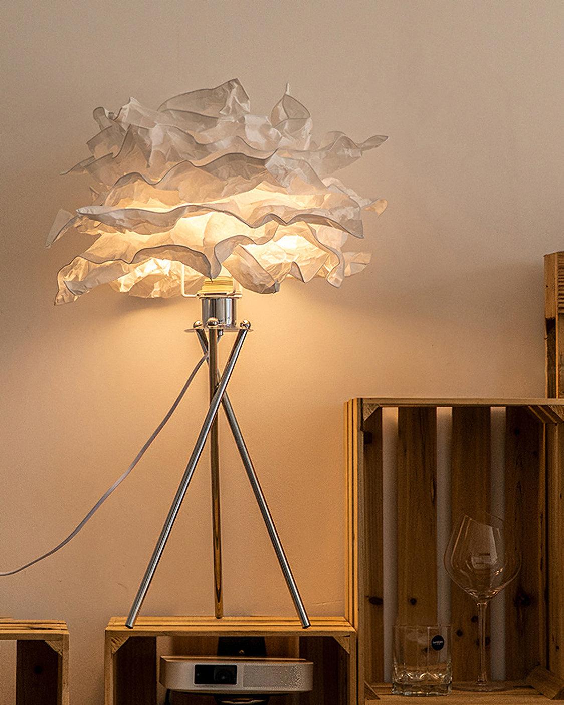 peony Modern Paper Table Lamp-Neutral Decor