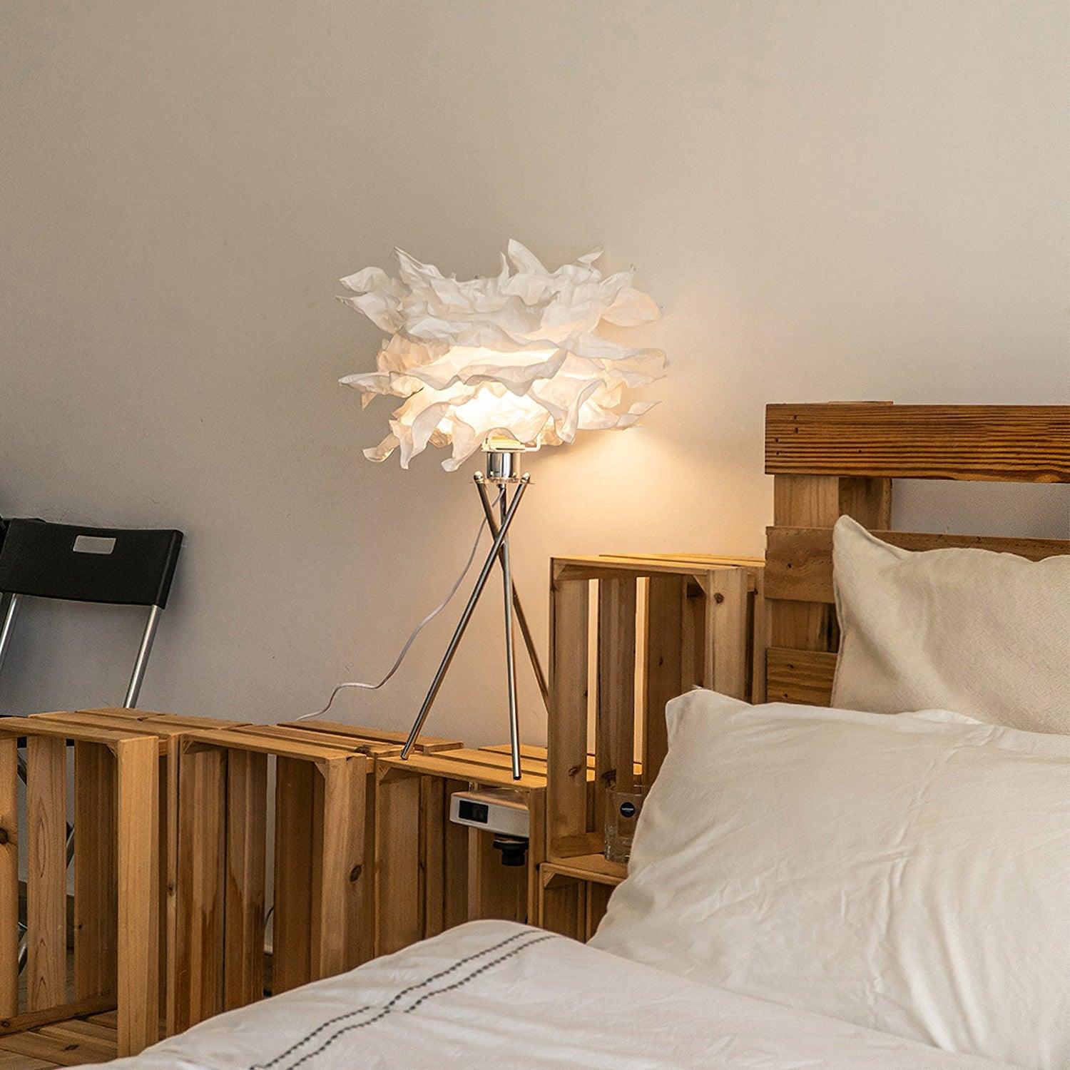 peony Modern Paper Table Lamp-Neutral Decor