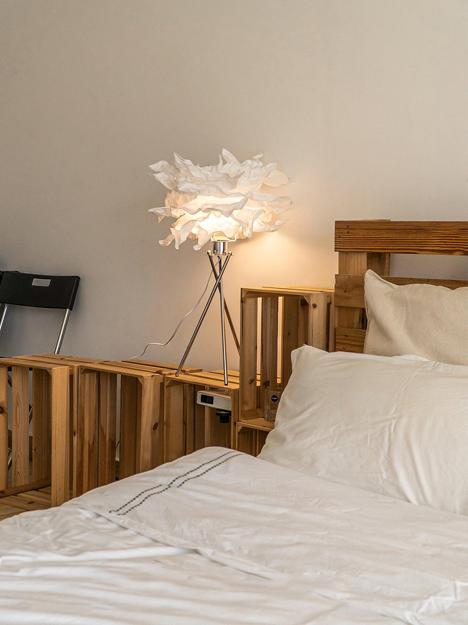 peony Modern Paper Table Lamp-Neutral Decor