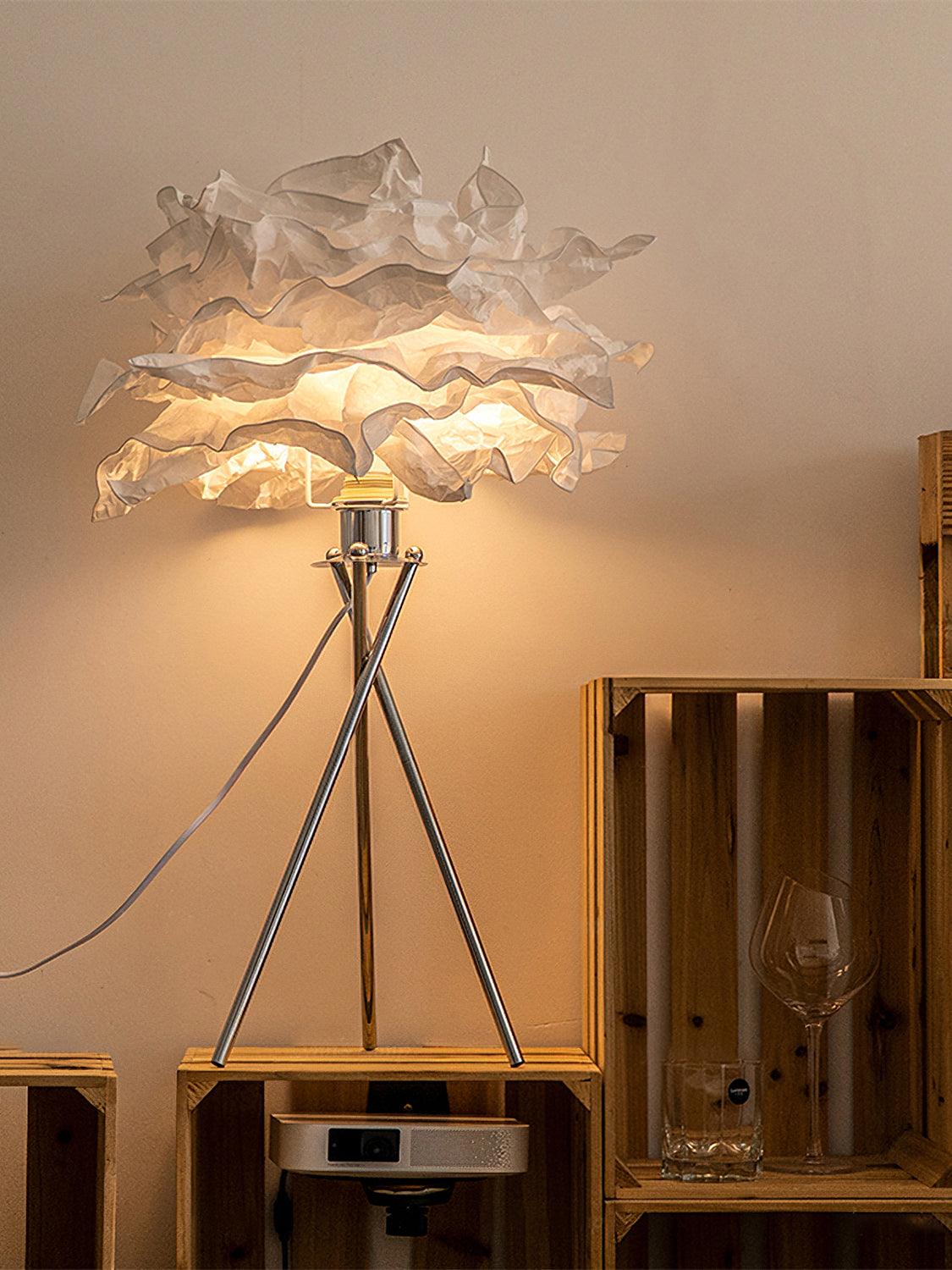 peony Modern Paper Table Lamp-Neutral Decor