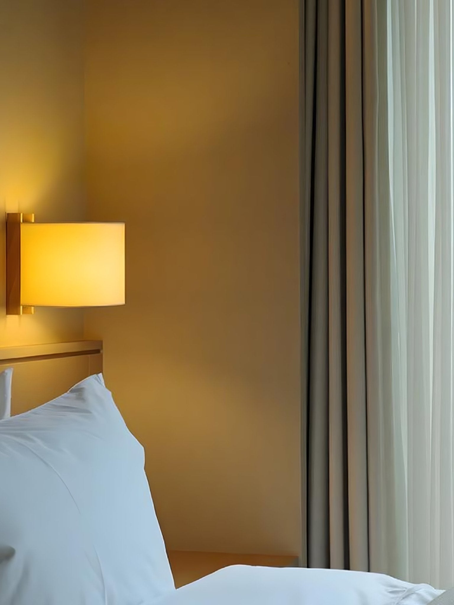 Aura Minimalist Fabric Wall Light-Neutral Decor
