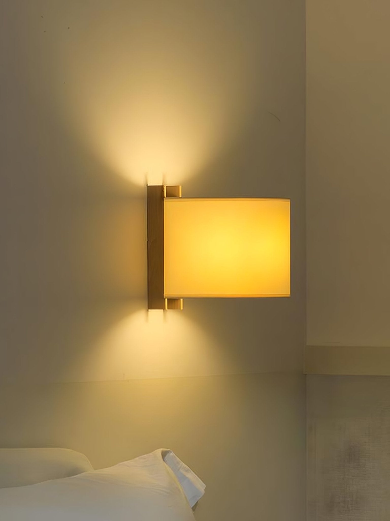 Aura Minimalist Fabric Wall Light-Neutral Decor