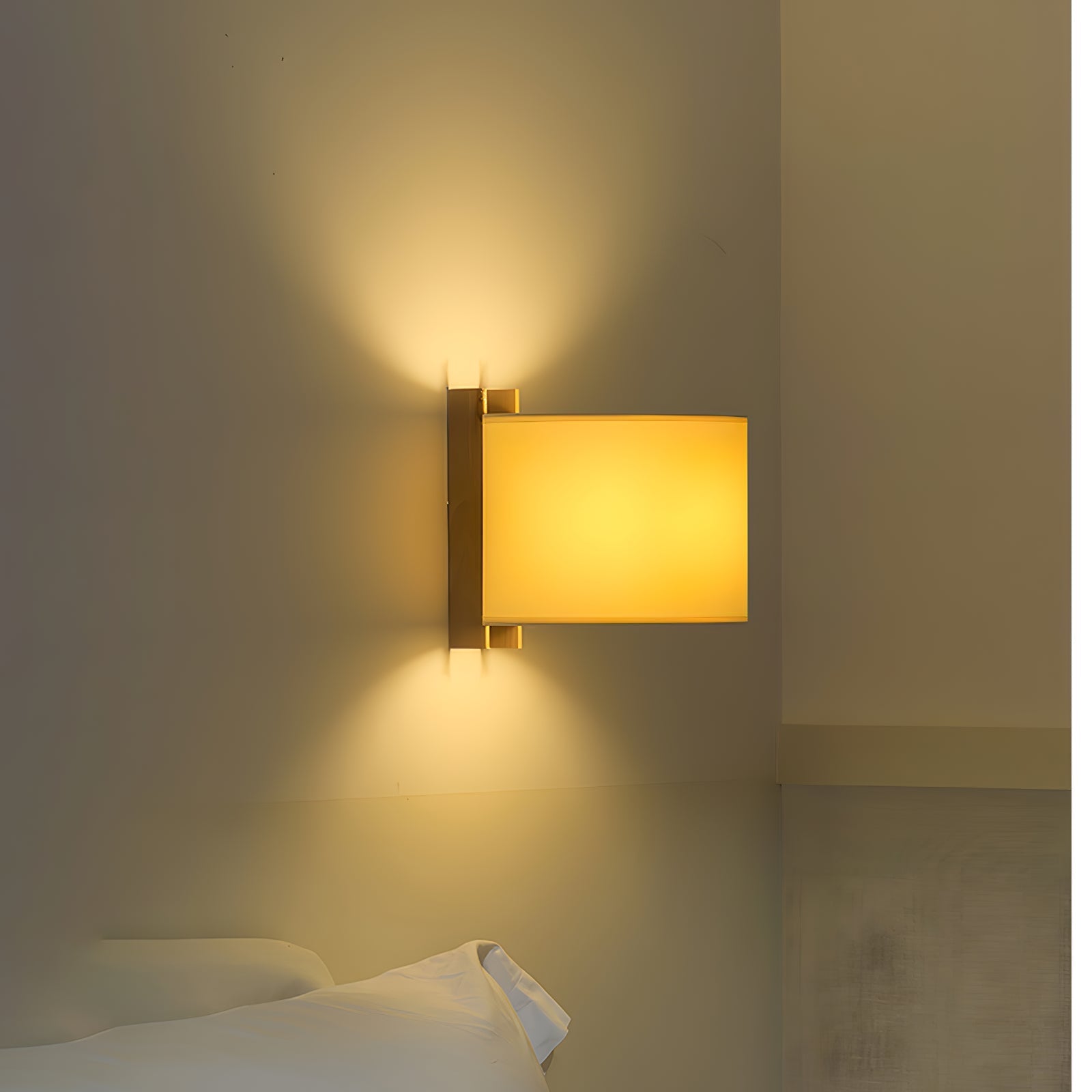 Aura Minimalist Fabric Wall Light-Neutral Decor