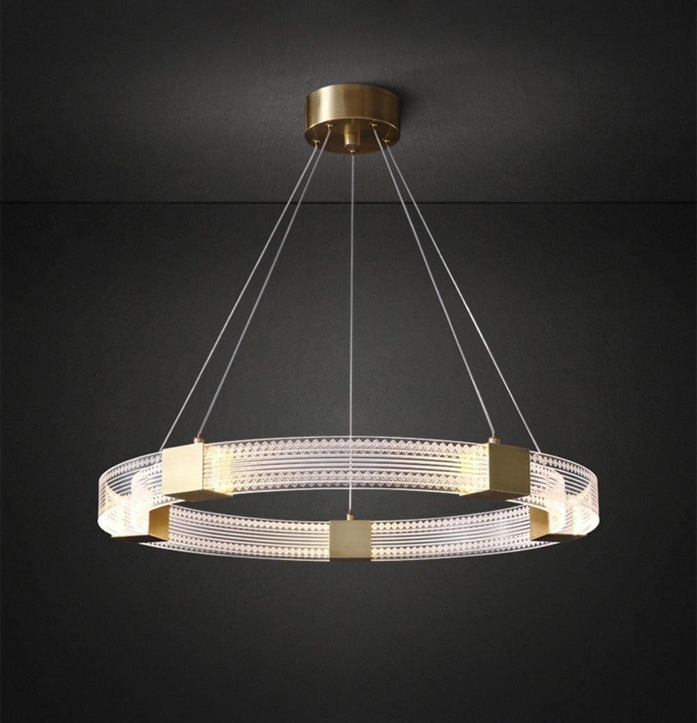 Eurdora Modern Minimalist Ring LED Chandelier-Neutral Decor