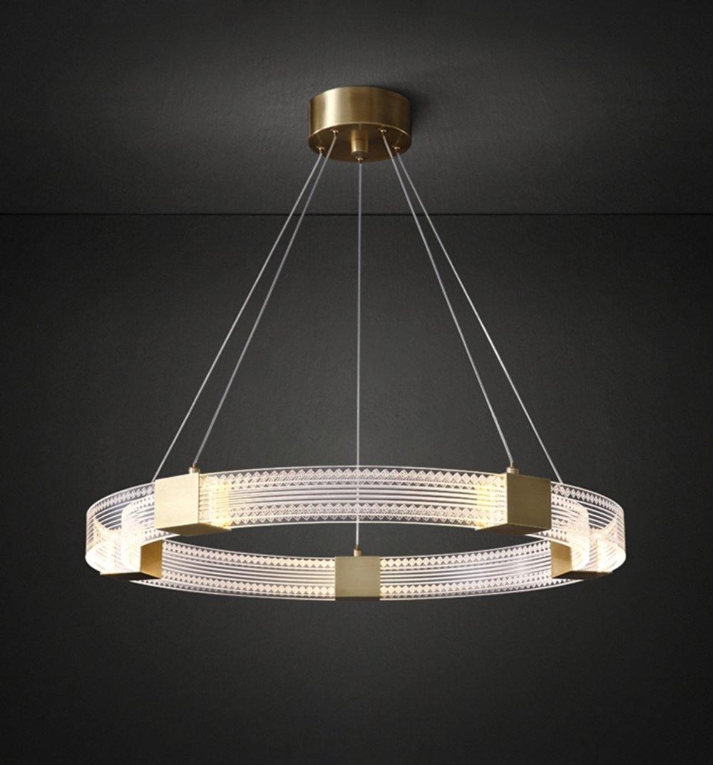 Eurdora Modern Minimalist Ring LED Chandelier-Neutral Decor