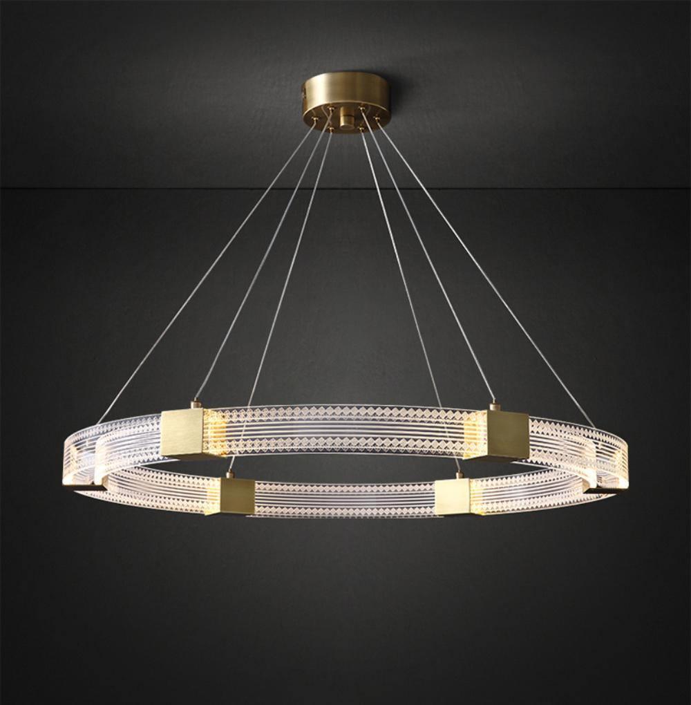Eurdora Modern Minimalist Ring LED Chandelier-Neutral Decor