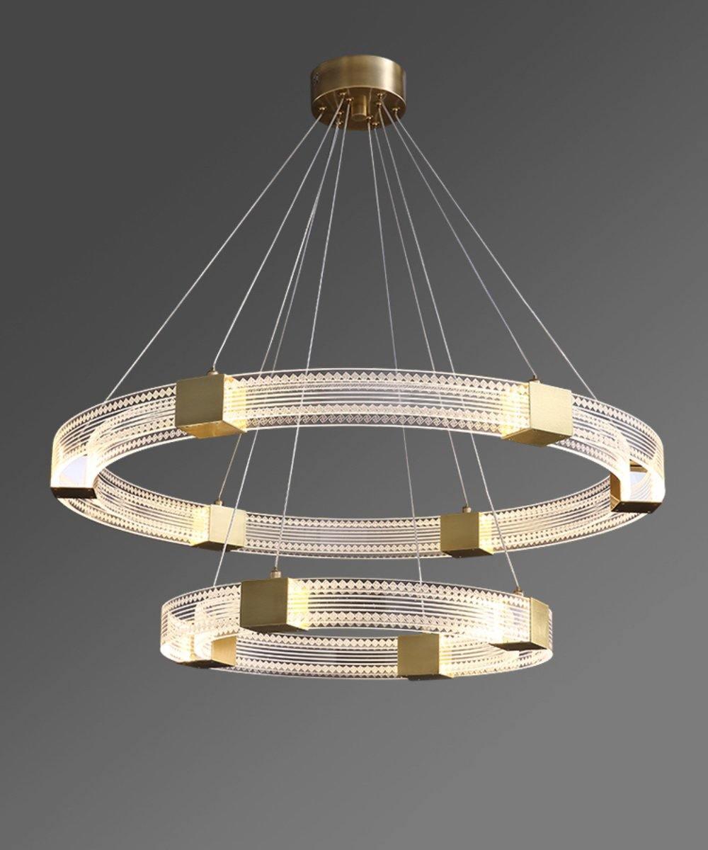 Eurdora Modern Minimalist Ring LED Chandelier-Neutral Decor