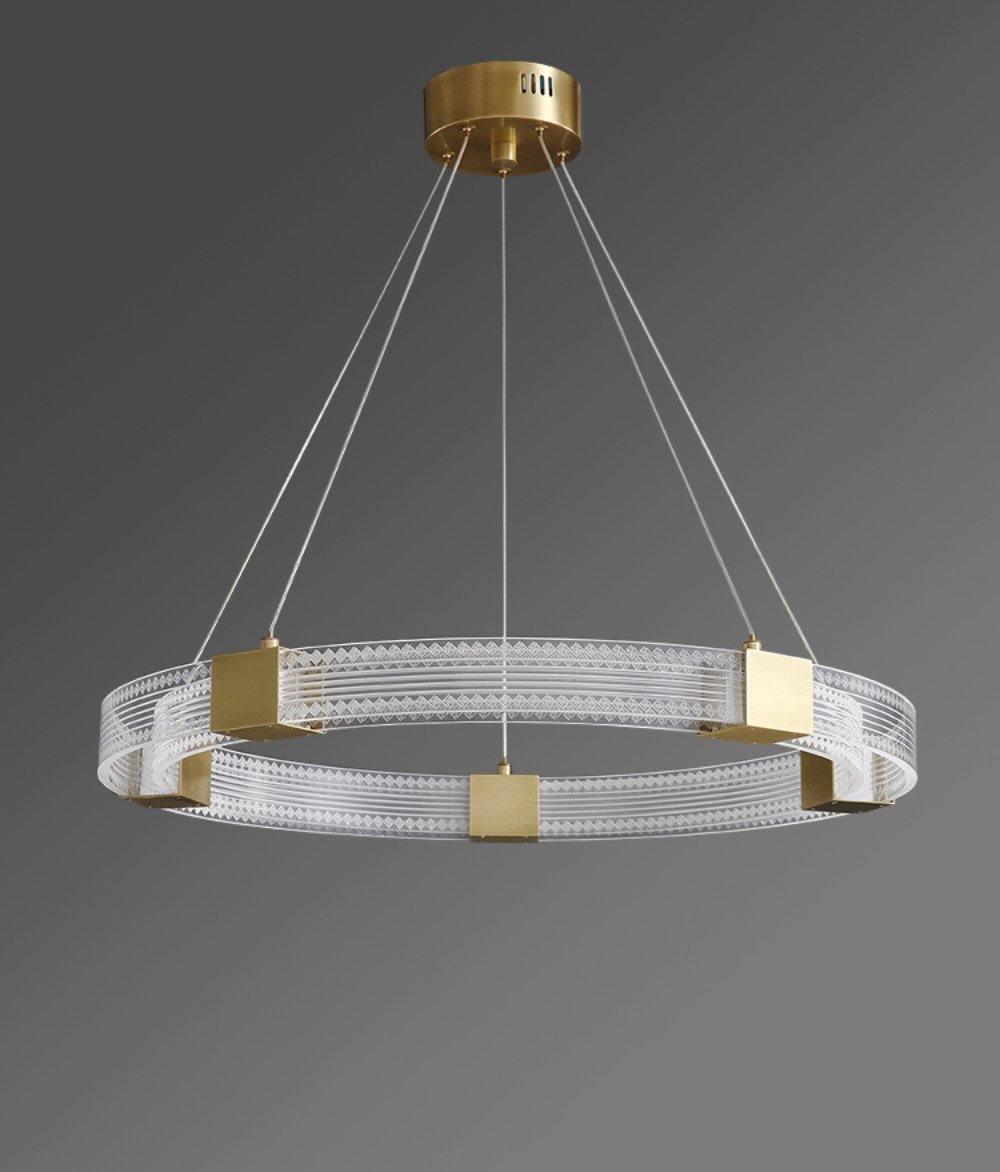 Eurdora Modern Minimalist Ring LED Chandelier-Neutral Decor