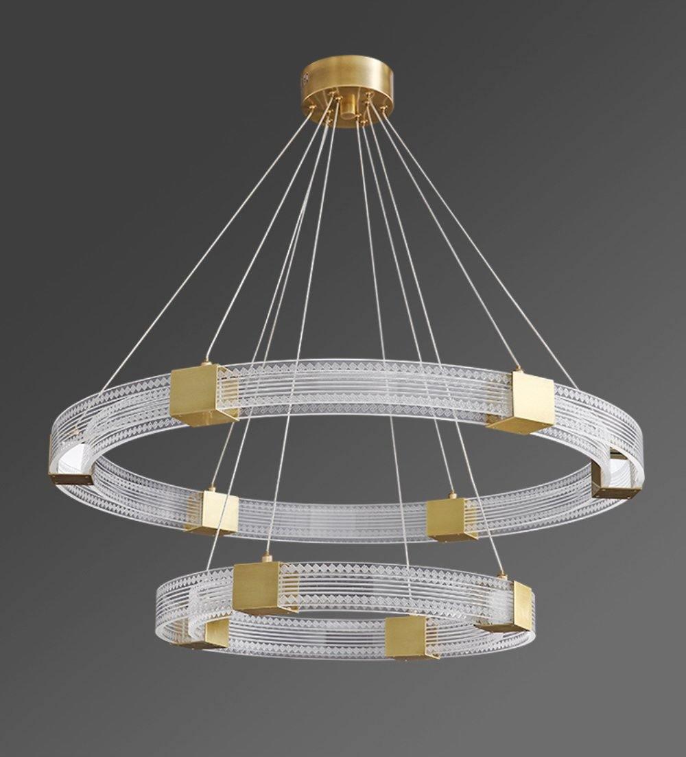 Eurdora Modern Minimalist Ring LED Chandelier-Neutral Decor