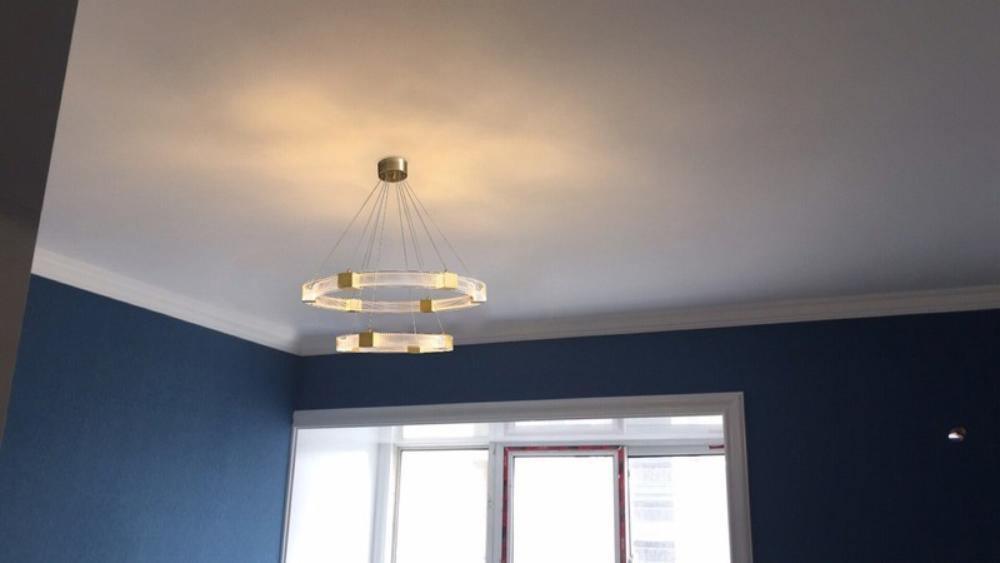 Eurdora Modern Minimalist Ring LED Chandelier-Neutral Decor