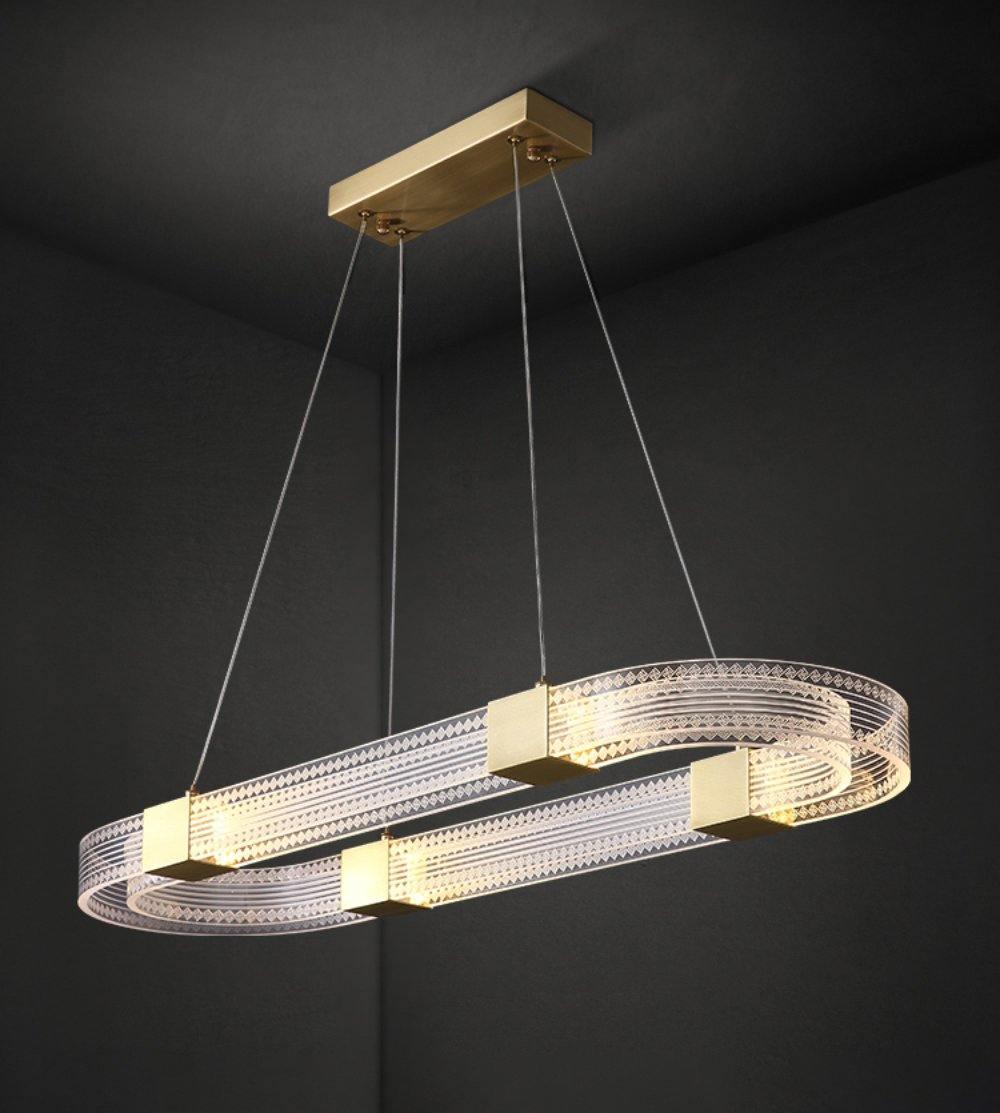 Eurdora Modern Minimalist Ring LED Chandelier-Neutral Decor