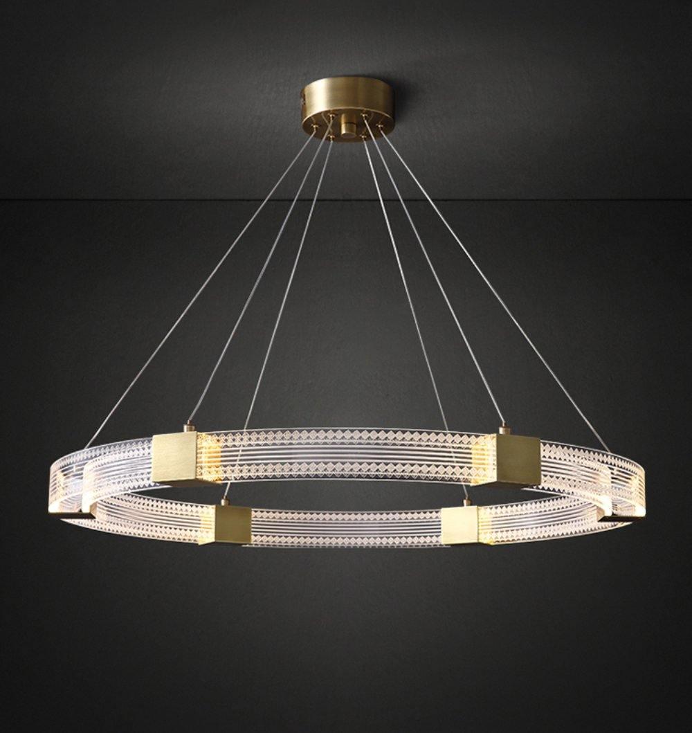Eurdora Modern Minimalist Ring LED Chandelier-Neutral Decor