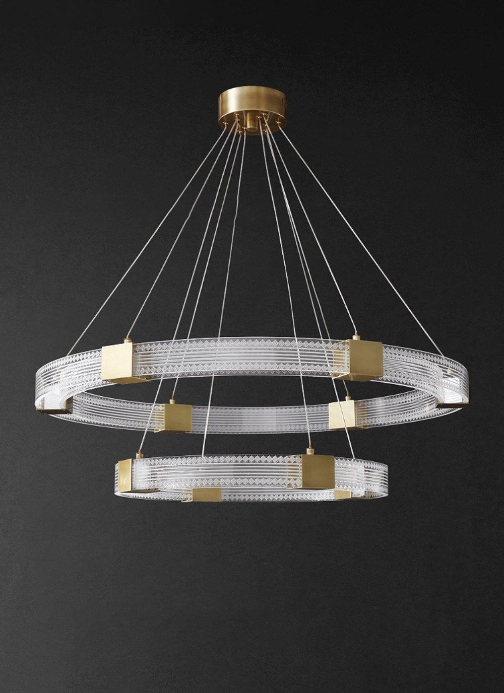 Eurdora Modern Minimalist Ring LED Chandelier-Neutral Decor