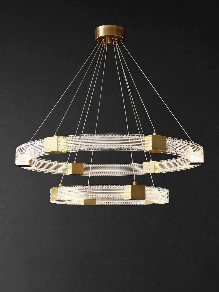 Eurdora Modern Minimalist Ring LED Chandelier-Neutral Decor