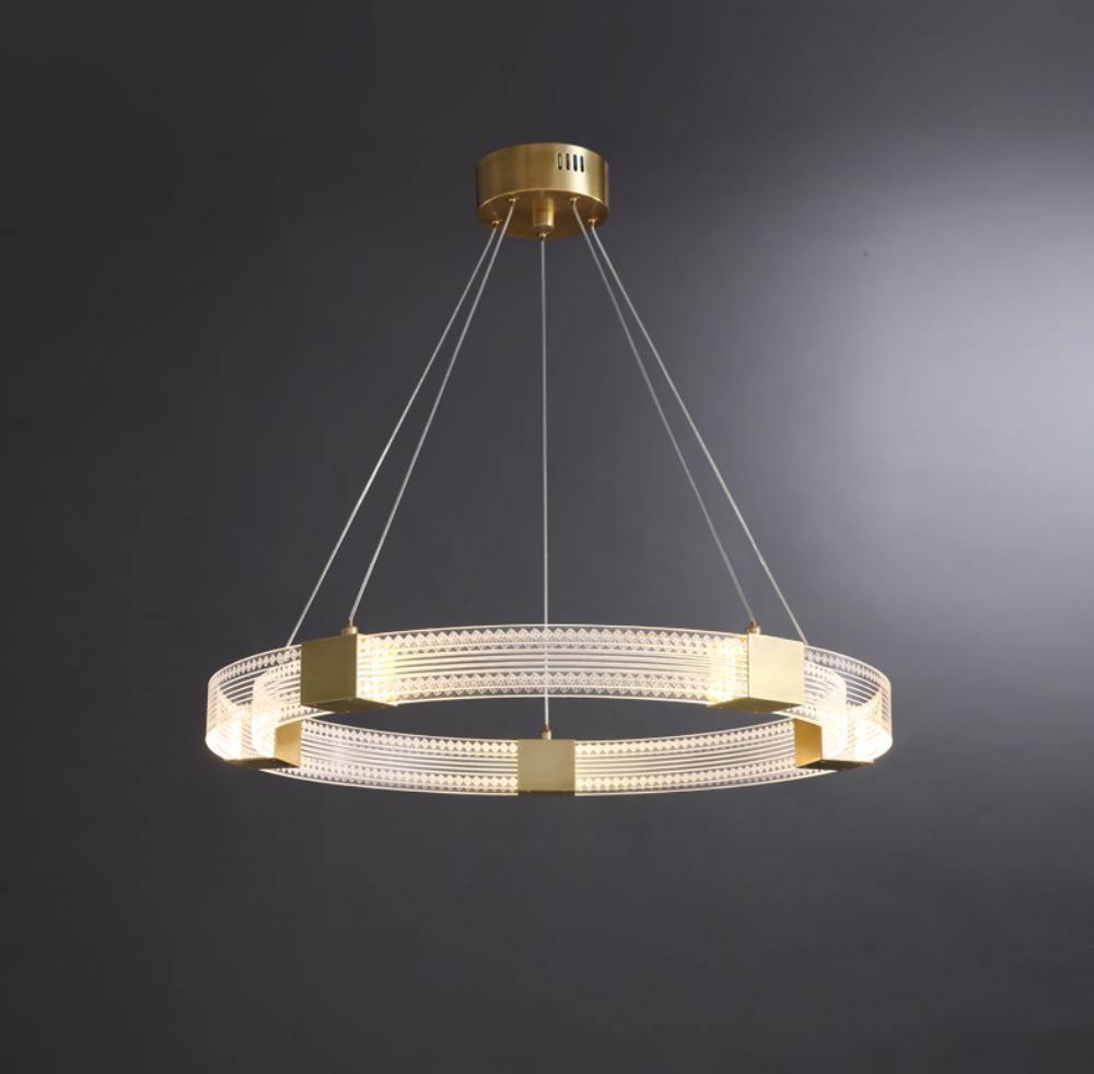Eurdora Modern Minimalist Ring LED Chandelier-Neutral Decor
