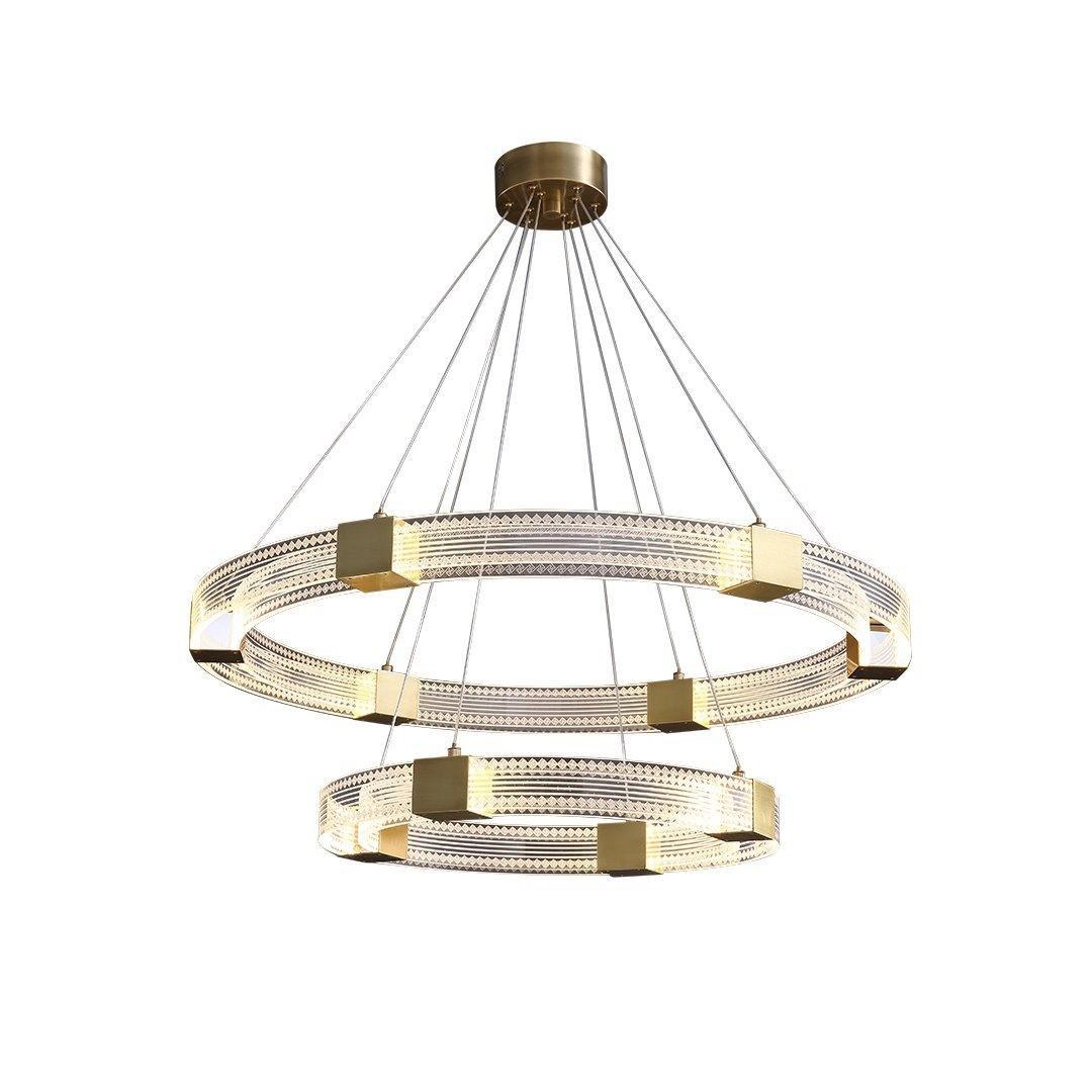 Eurdora Modern Minimalist Ring LED Chandelier-Neutral Decor
